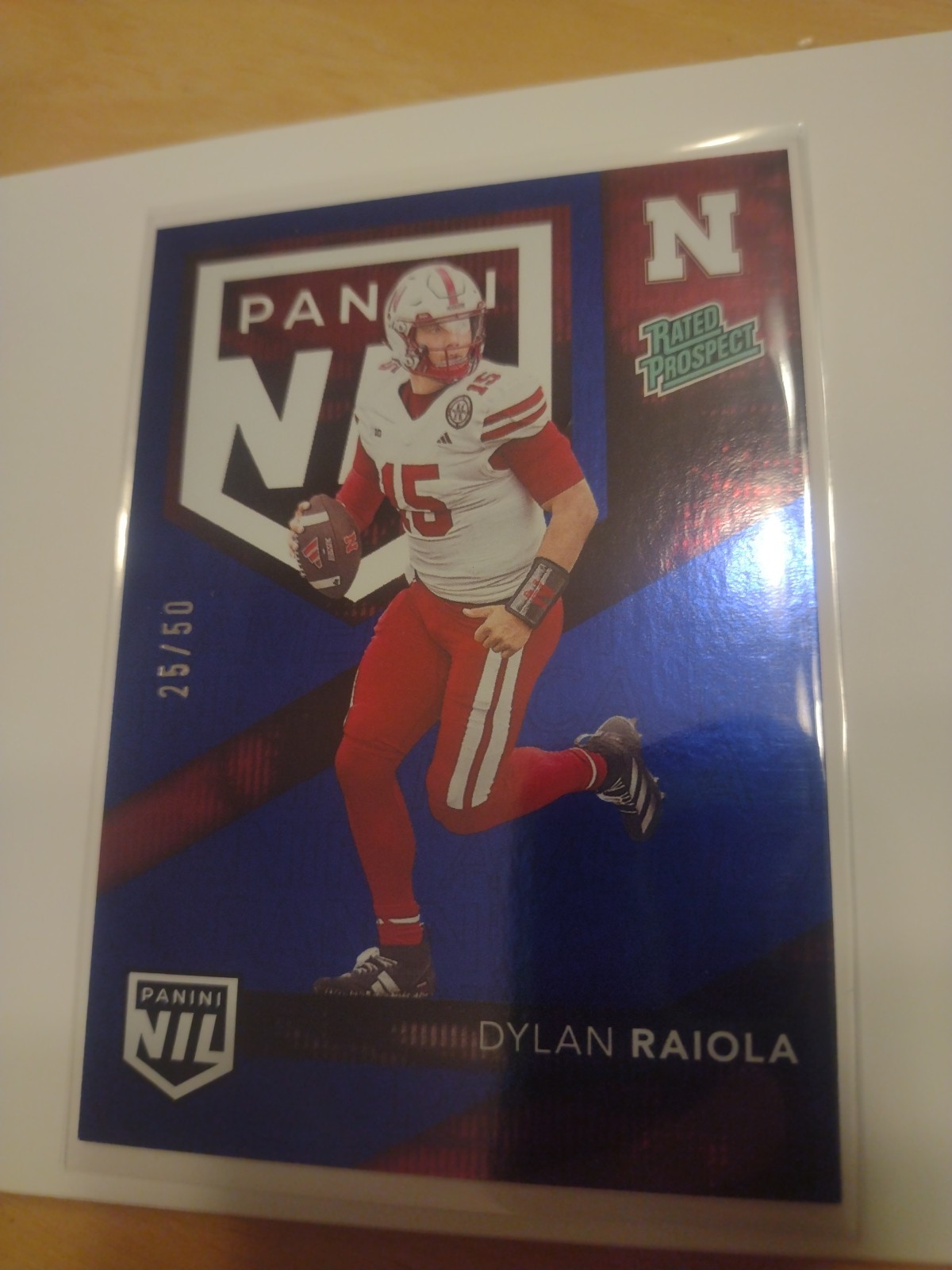 Panini Wild Card Dylan Raiola Blue Silver Pack NSCC Exclusive 25/50 #NIL6