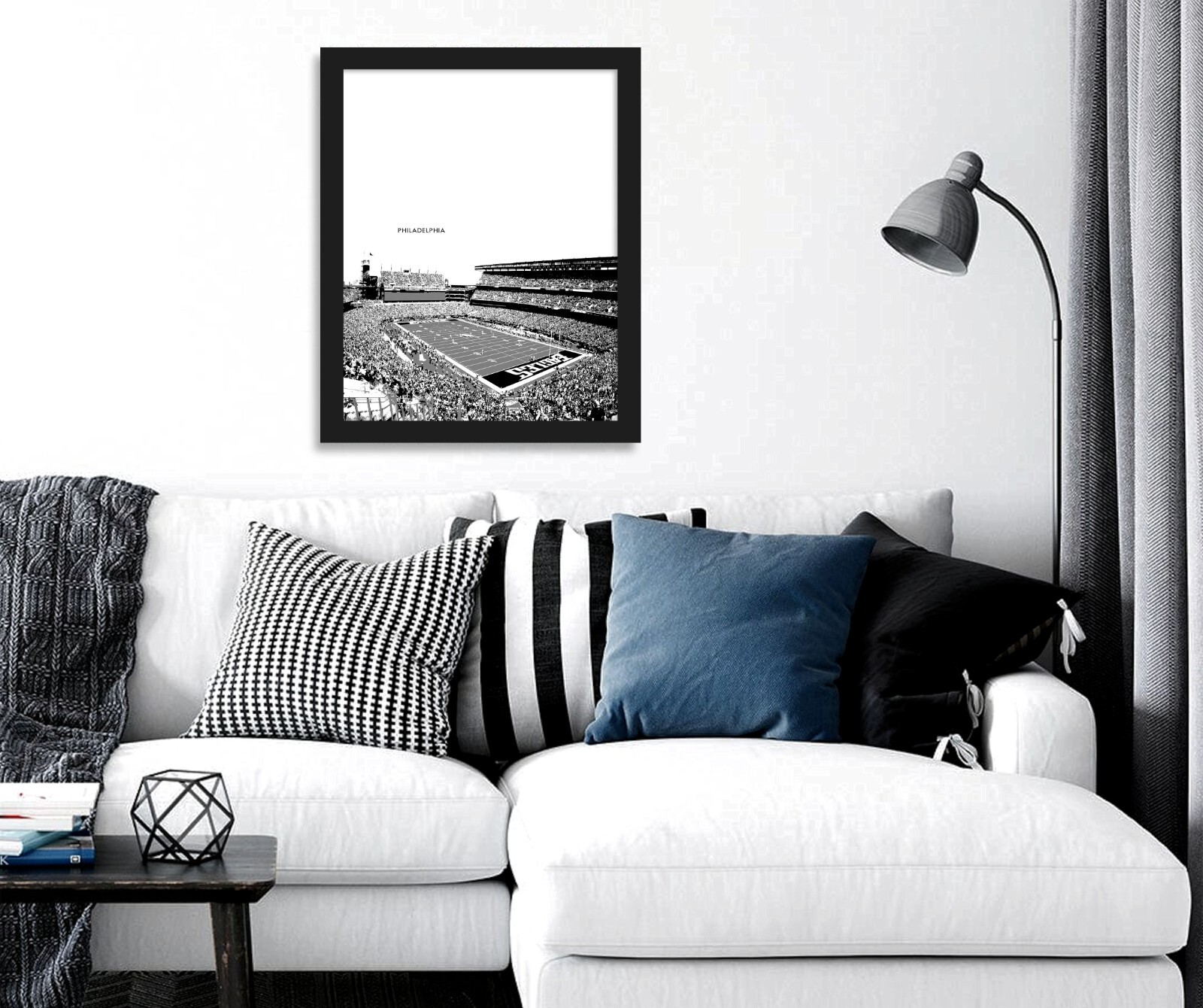 LINCOLN FINANCIAL FIELD Framed STADIUM Skyline Photo Picture 8×10 or 11×14 (V2)