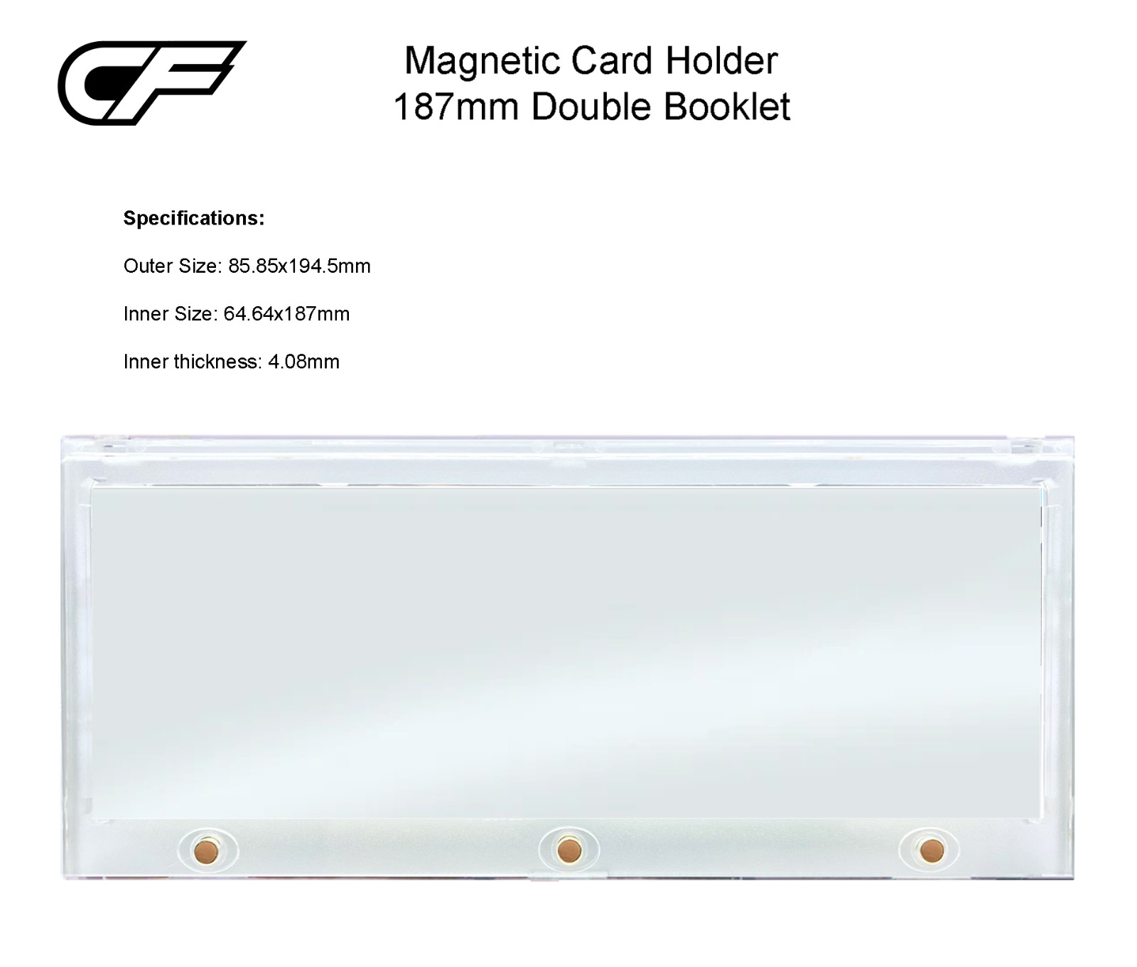 CF Magnetic One Touch for Horizontal Double Booklet Card 187mm – Panini Absolute
