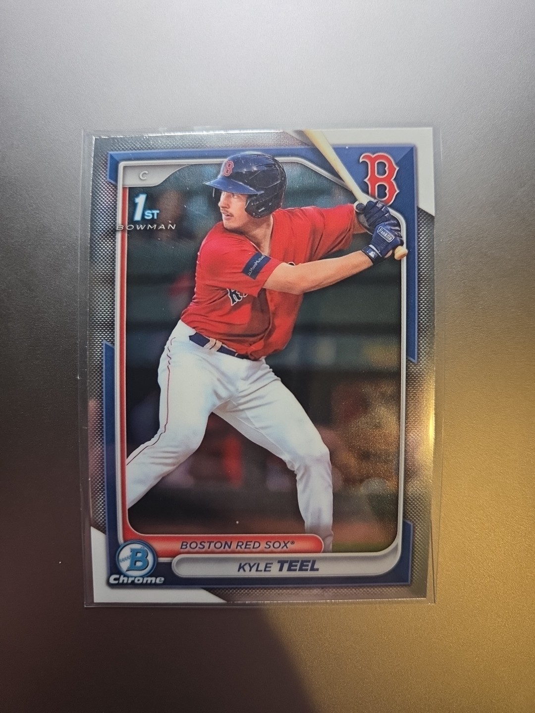 Kyle Teel 2024 Bowman Chrome 1st BCP-48 Rookie Card Red White Sox