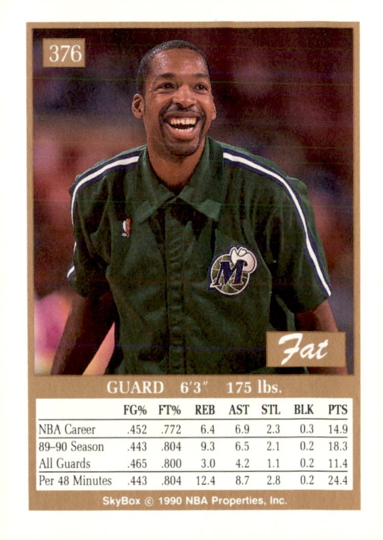 1990-91 SkyBox #376 Lafayette Lever