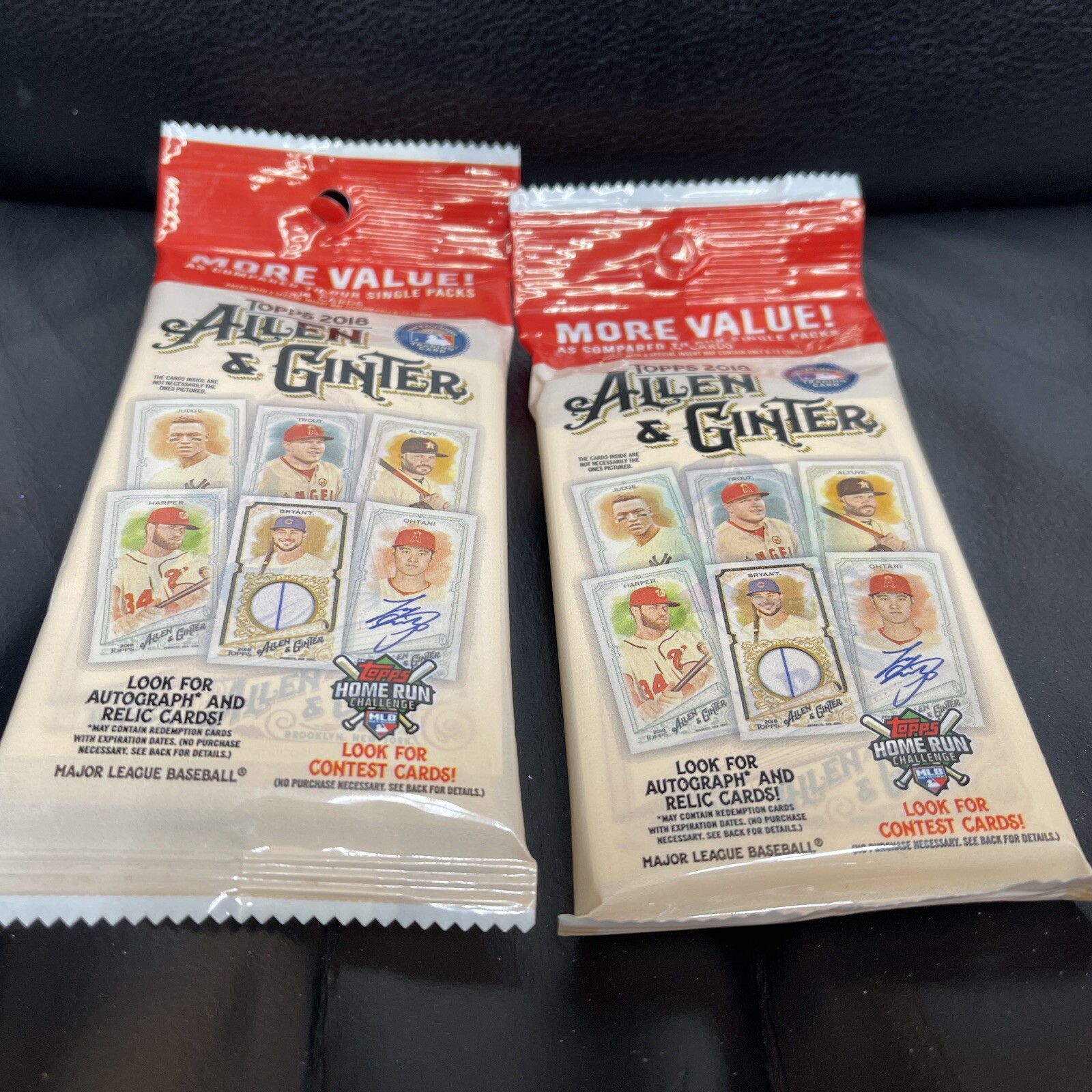 (2). 2018 topps allen ginter Fat Pack.(14 Cards Per Pack)
