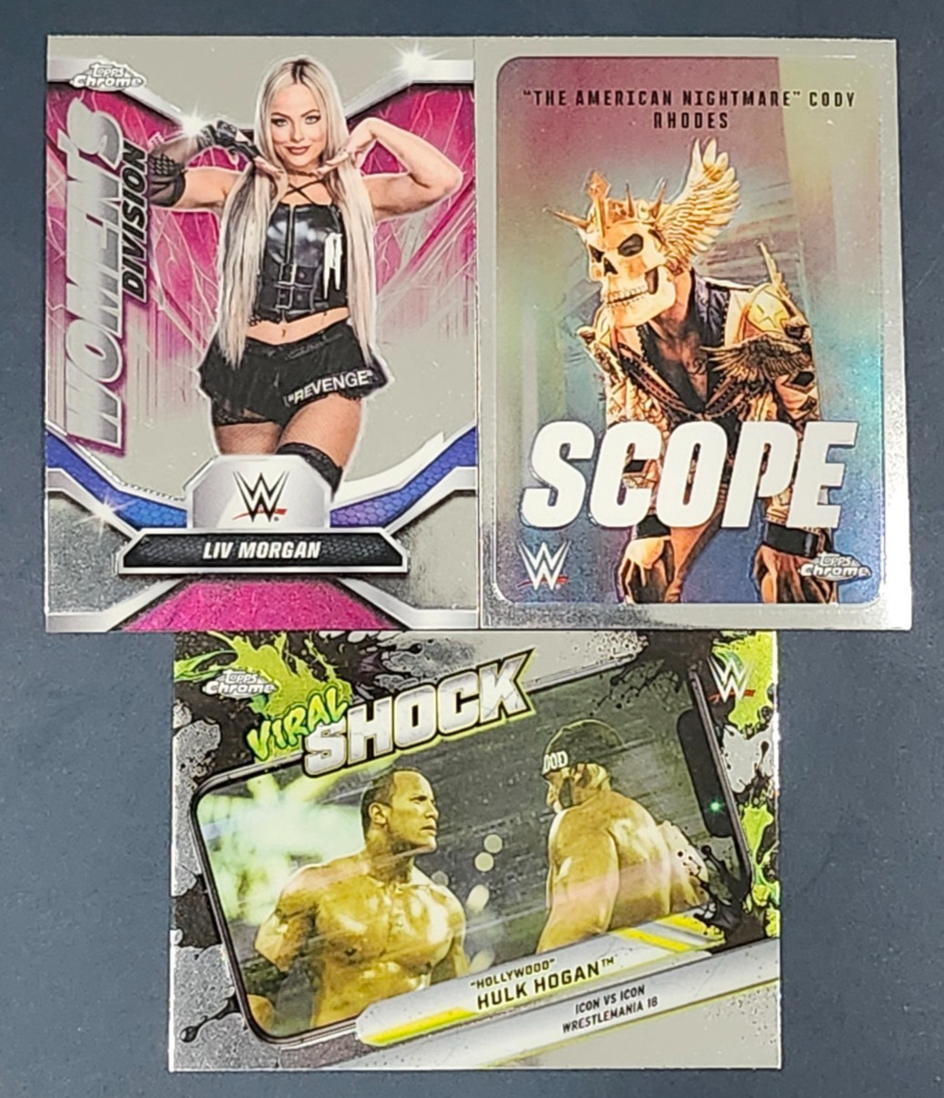 2026 Topps Chrome WWE INSERTS You Pick the Card – 2 Card Minimum