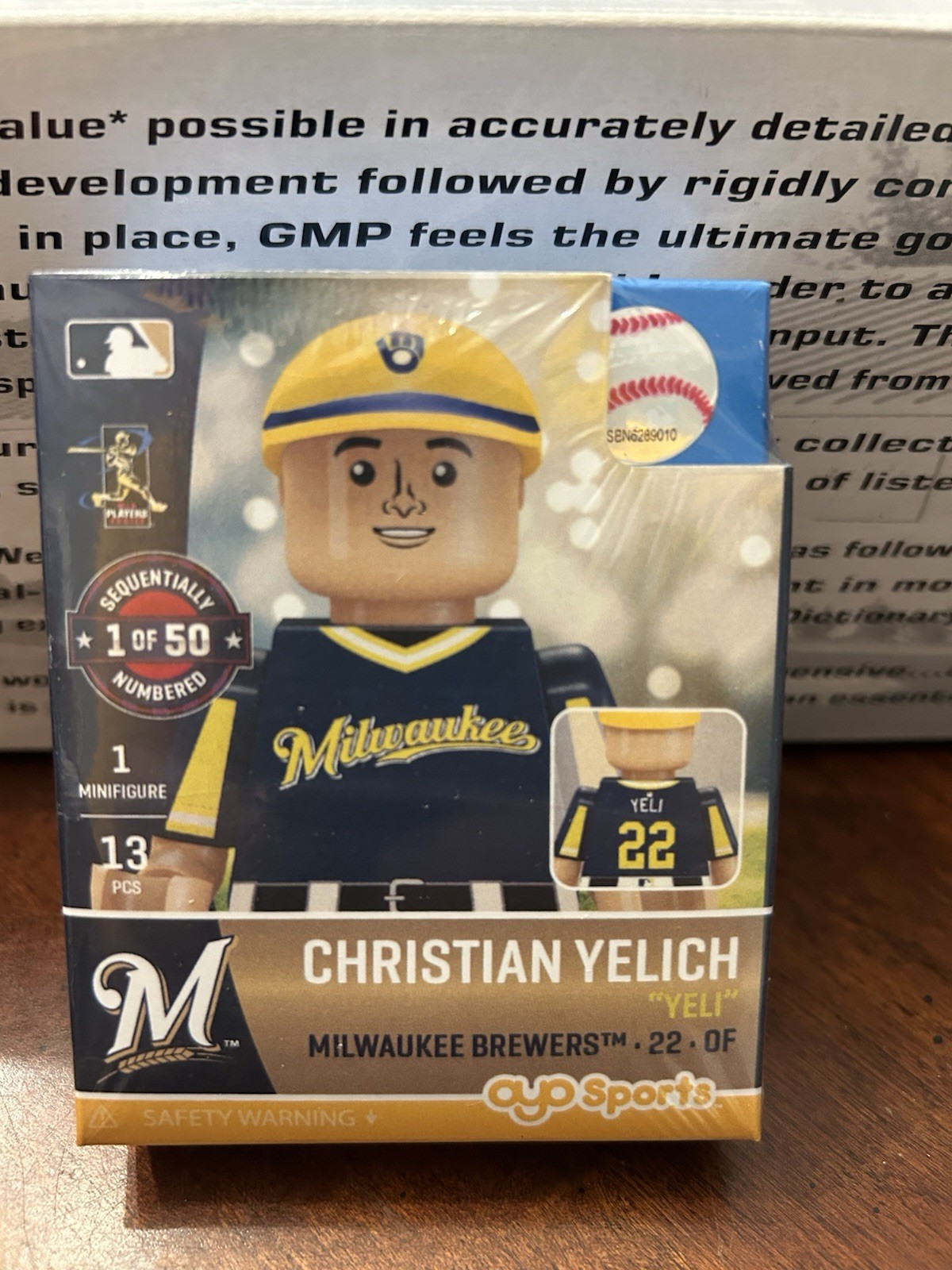 Christian Yelich “Yeli” Action Figure Sealed Mini Nickname Milwaukee Brewers /50