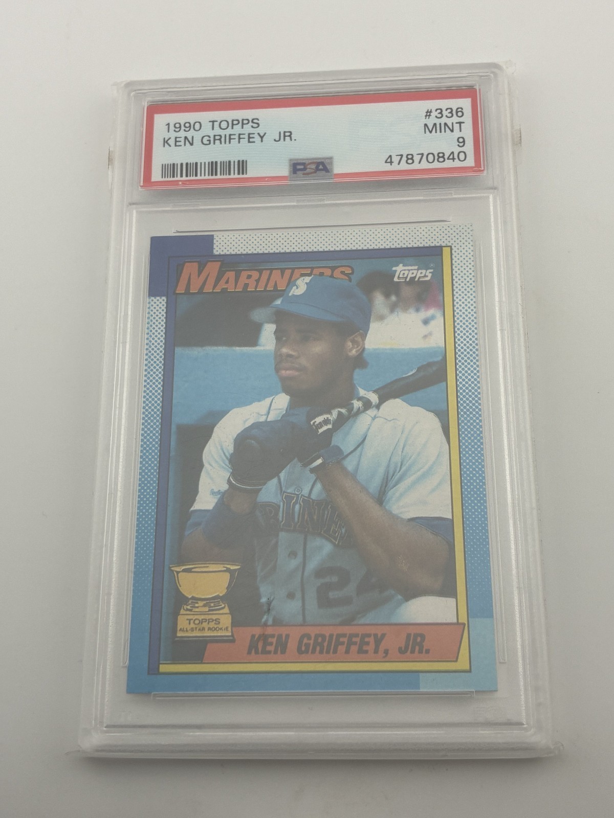1990 Topps – Ken Griffey Jr #336 – GRADED – MINT – PSA 9
