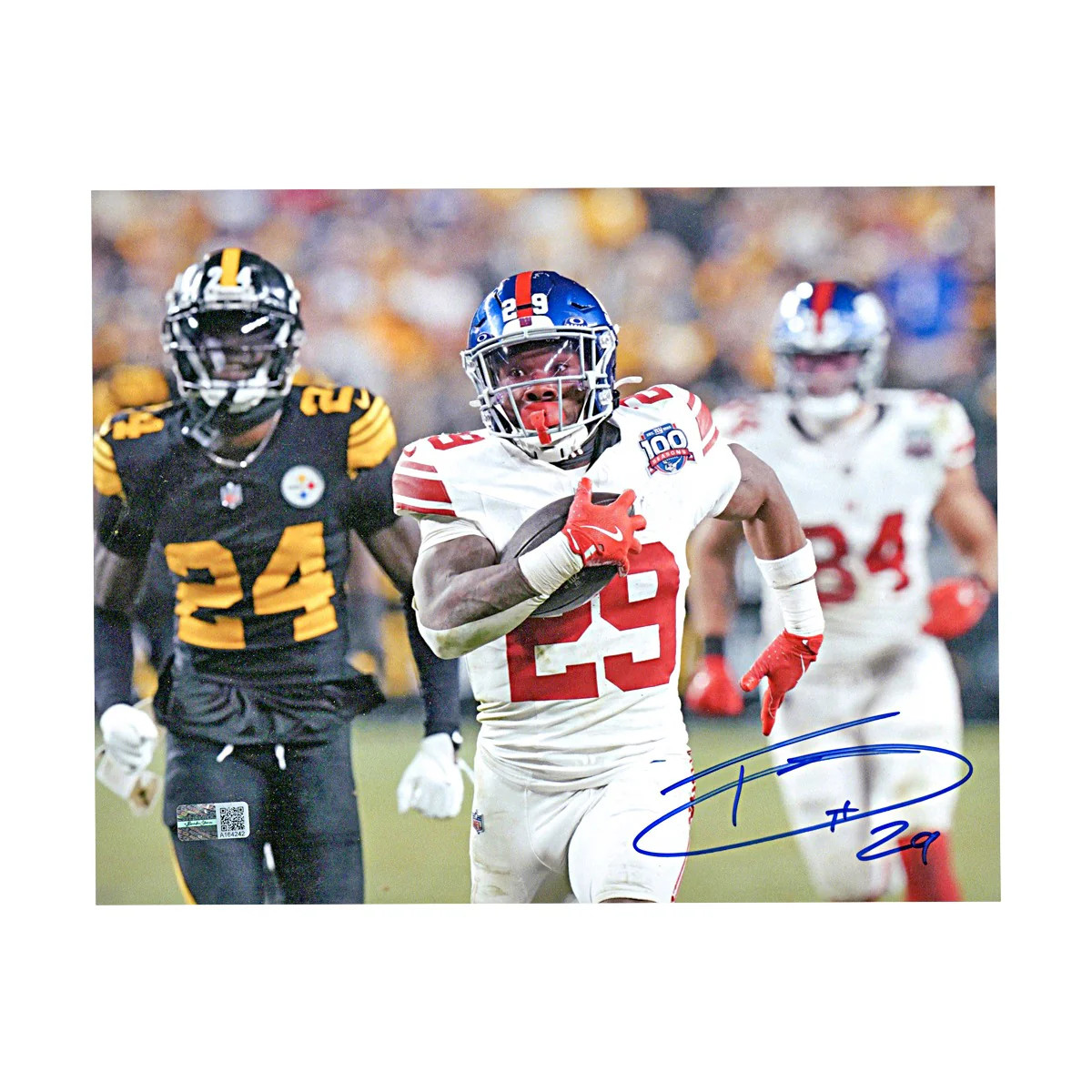 Tyrone Tracy Jr. New York Giants Autographed Signed 8×10 Photograph (CX Auth)