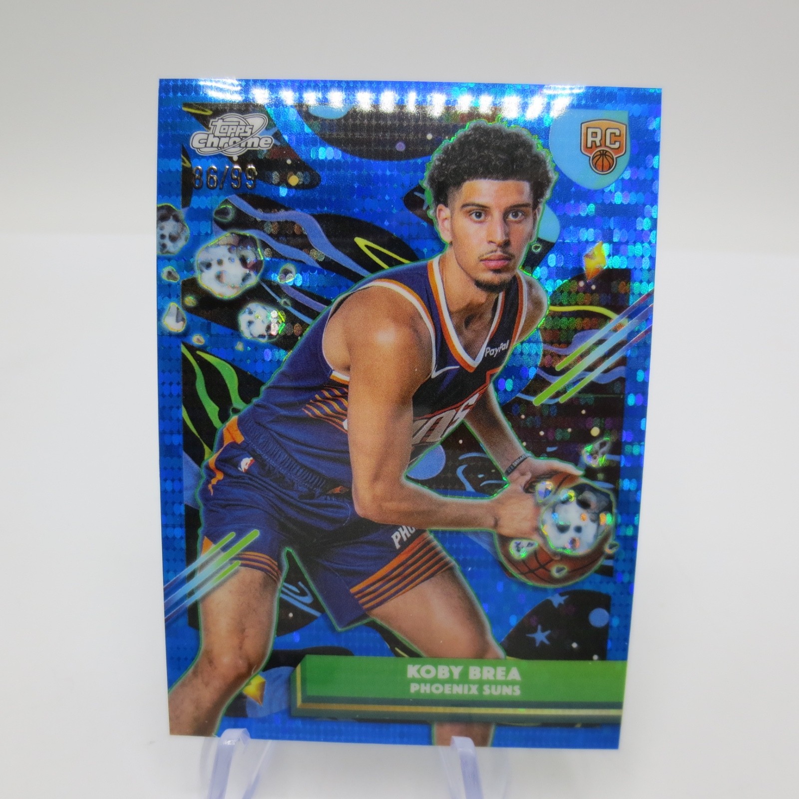 2025-26 Topps Cosmic Chrome #147 Koby Brea RC Blue Moon Refractor 86/99