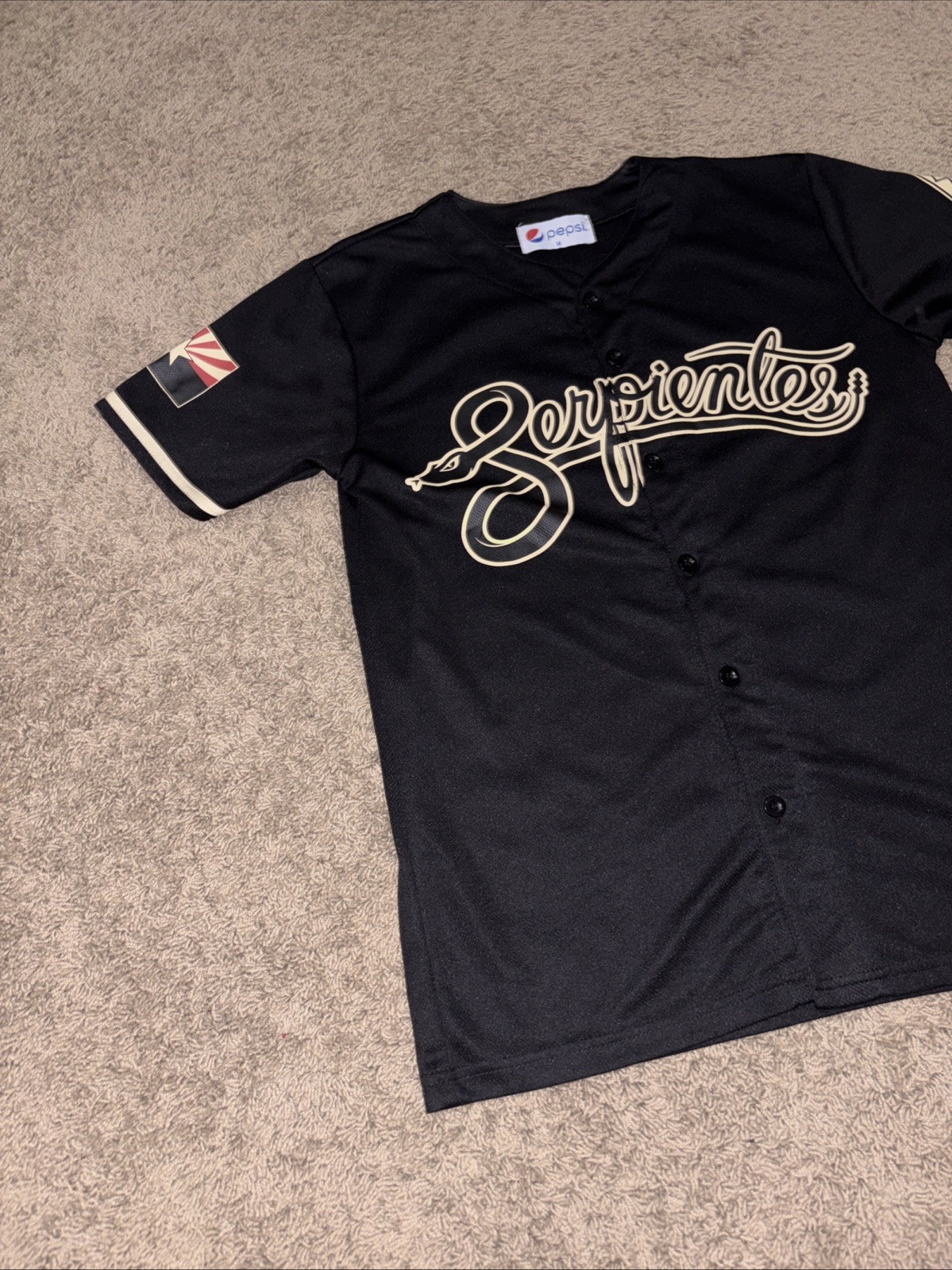 Arizona Diamondbacks Serpientes Giveaway Jersey Black Size Medium Pepsi Brand