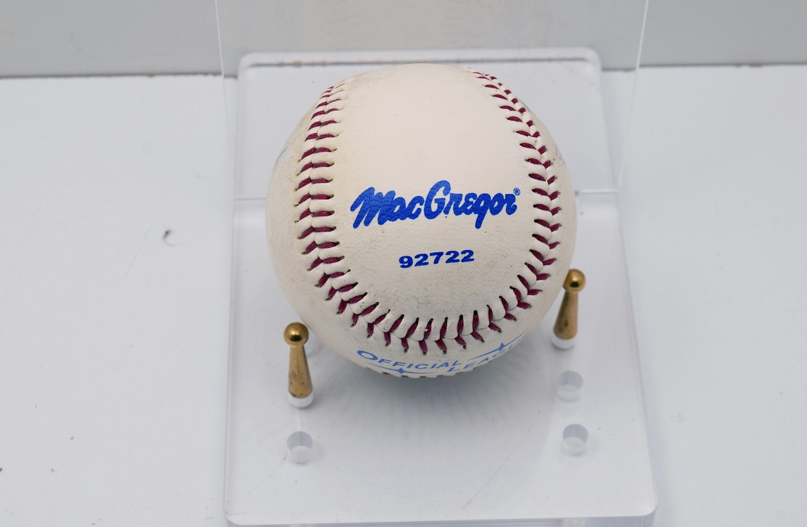 MacGregor Official League Baseball with Multiple Unknown Signatures No Stand
