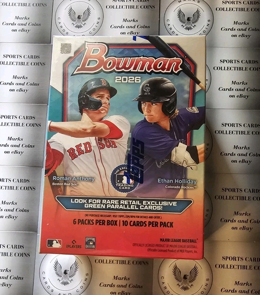 2026 Bowman Baseball Blaster Box – Look for Red RC Redemptions !!
