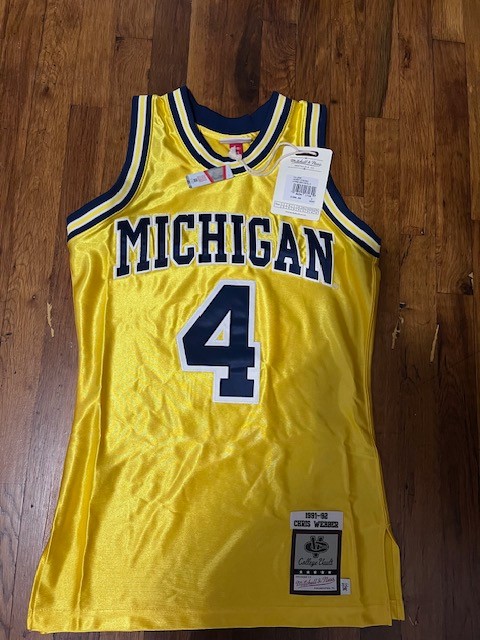 Chris Webber Michigan Mitchell and Ness 1991/92 Authentic Throwback Jersey S NEW
