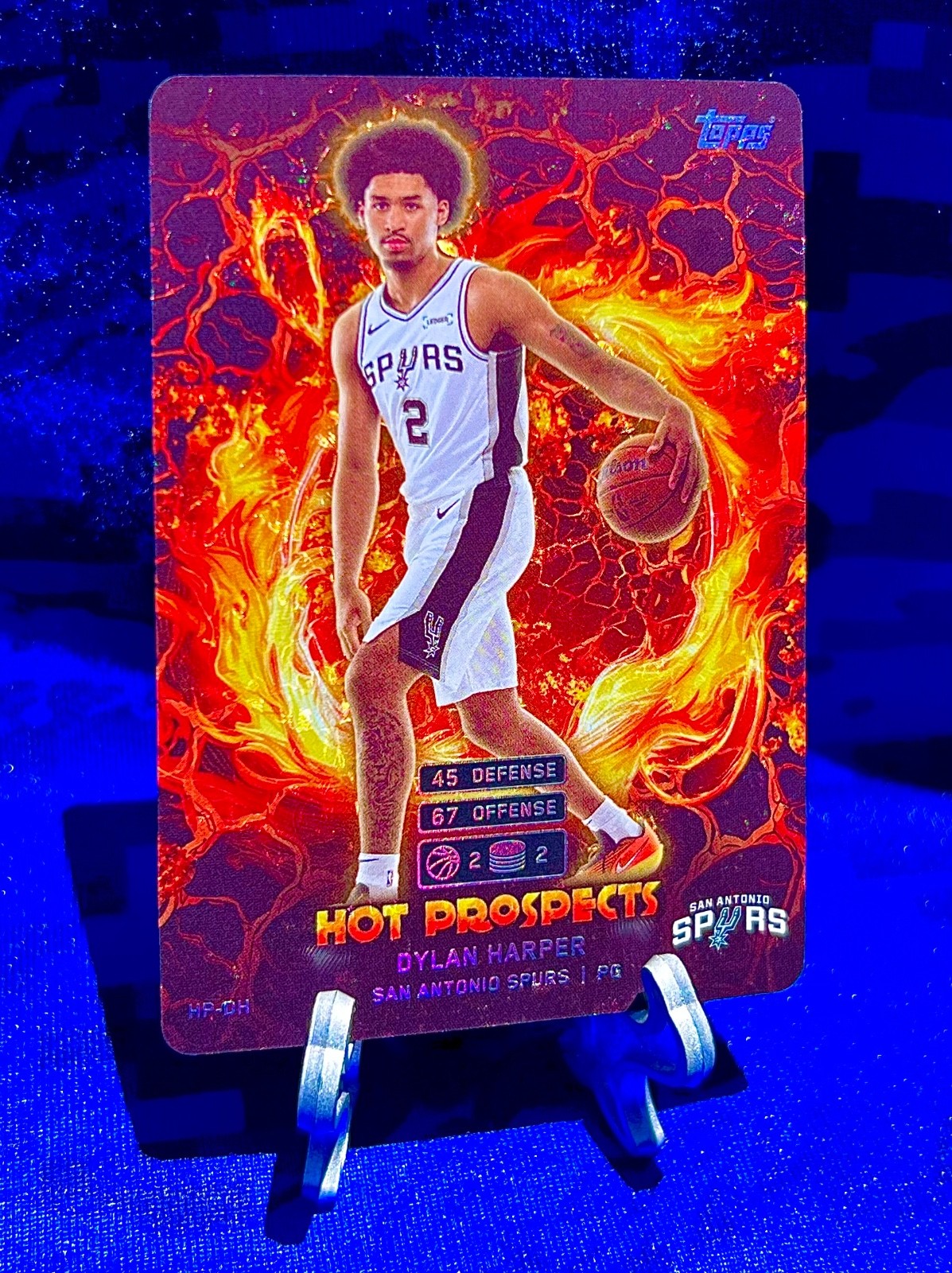 DYLAN HARPER 2025 Topps Hot Prospects HOLO FOIL #HP DH rookie SPURS
