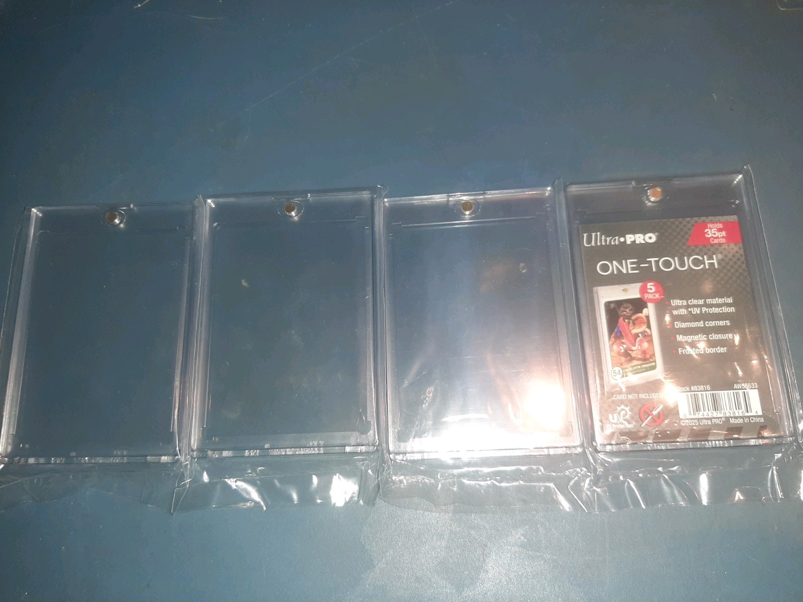 Ultra Pro One-Touch Magnetic Card Holder 35pt Point UV Protection – Lot of 4