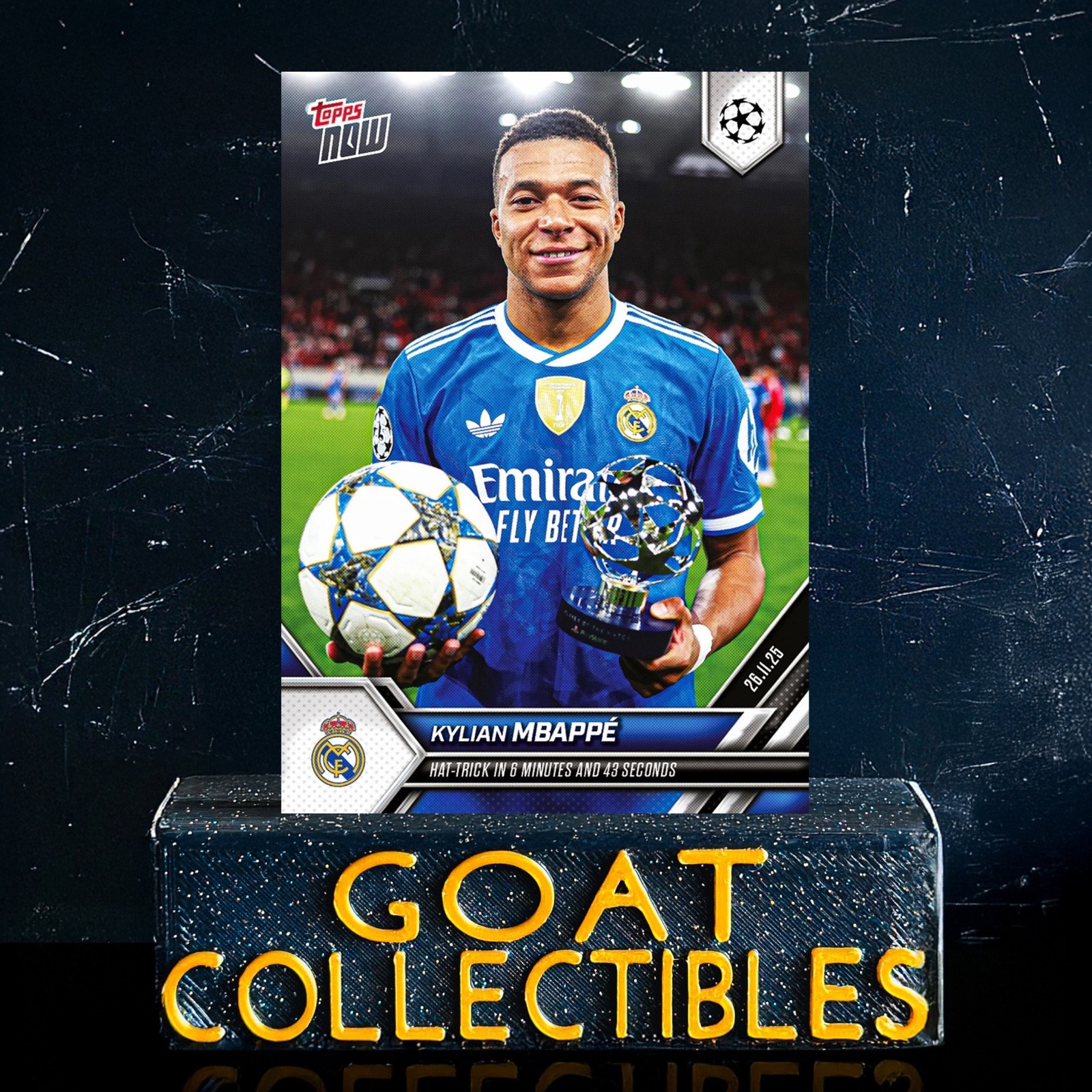 KYLIAN MBAPPÉ 🥇⚽🏆 2025-26 UCL TOPPS NOW® 🔥🔥 CARD #59 **PRESALE** REAL MADRID