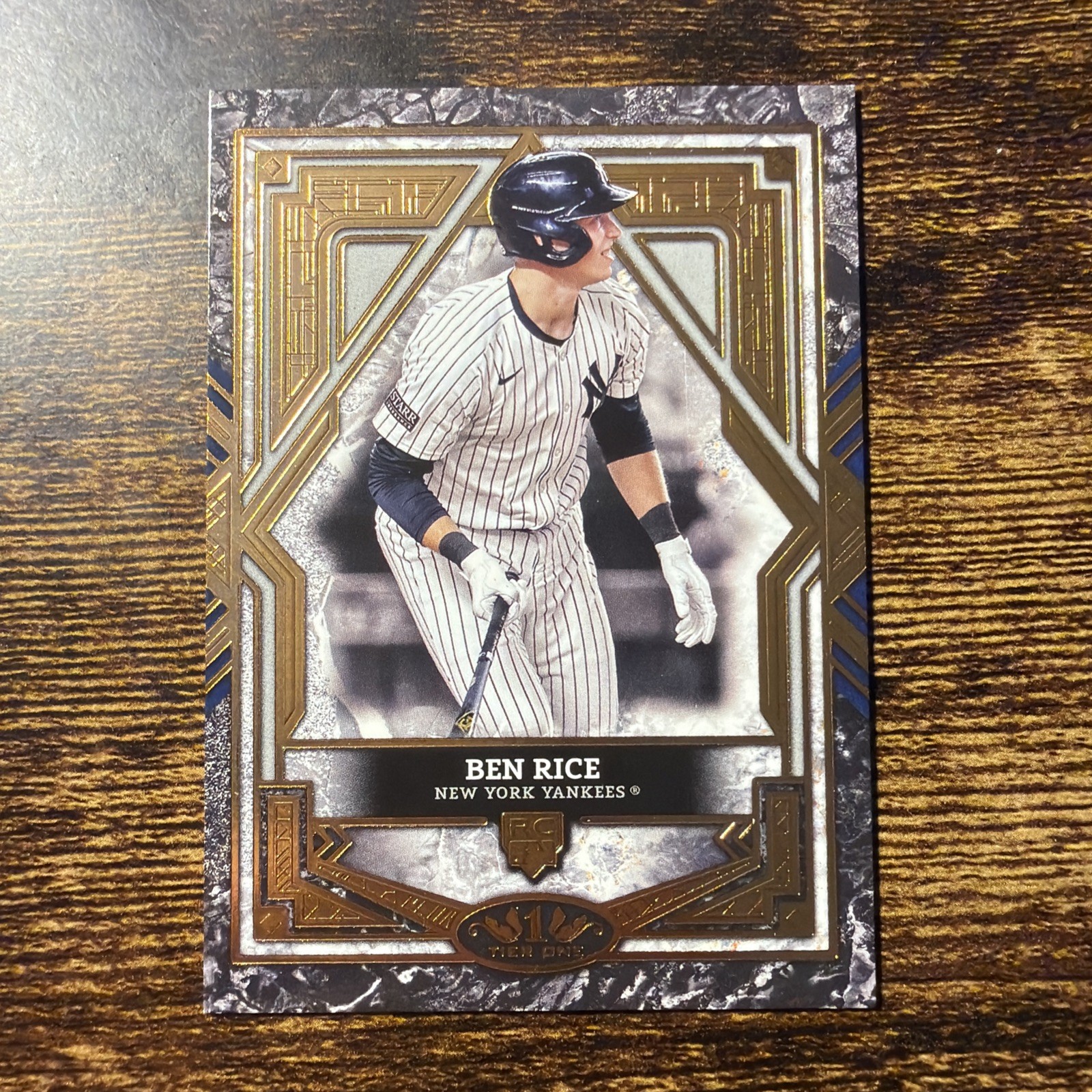 2025 Topps Tier One Ben Rice #77 Bronze Foil (RC)