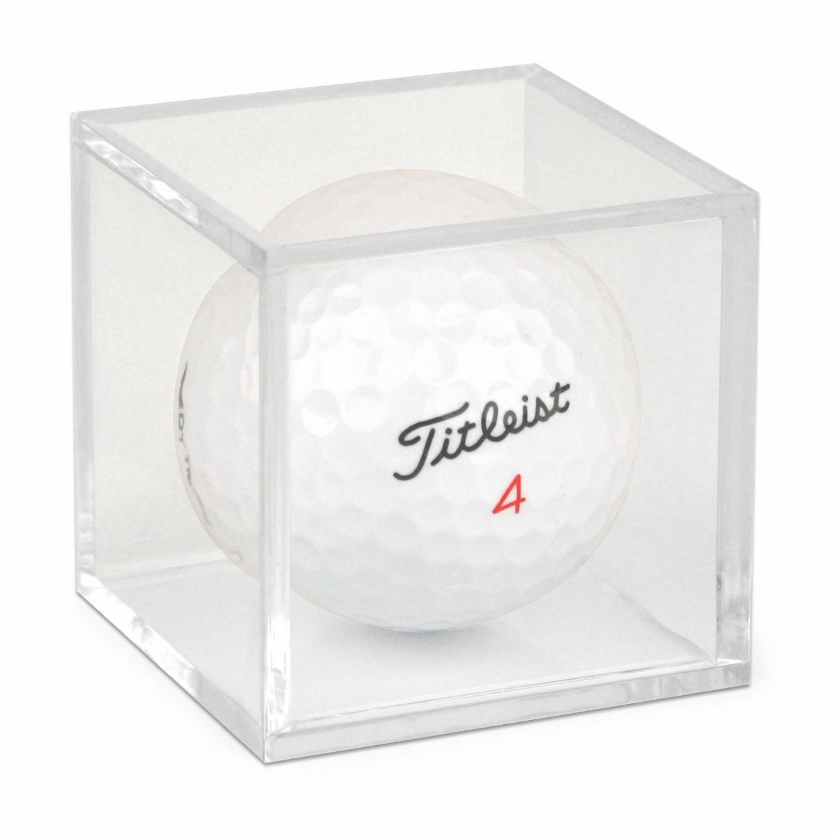 X3 BCW Golf Ball Square Display Holders Crystal Cubes Clear Safe Storage DEAL
