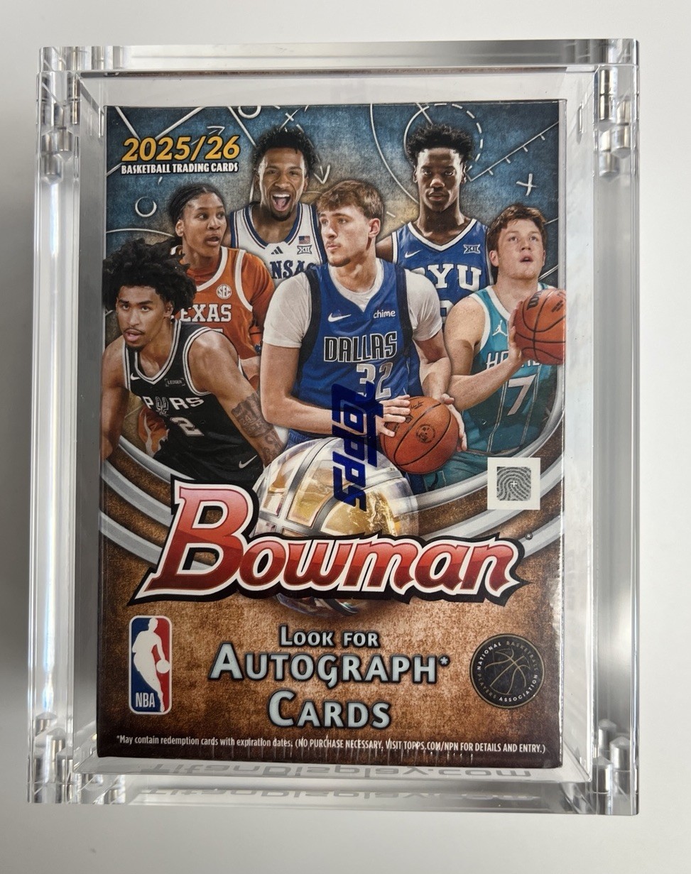 Acrylic Display Case Magnetic FITS 2025-26 Topps Bowman Basketball Blaster Box