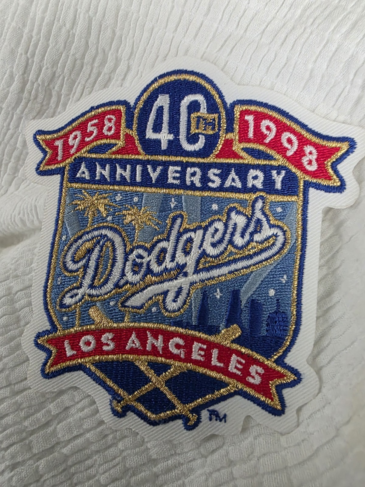 Los Angeles Dodgers 1958 – 1998 40th Anniversary Jersey Patch