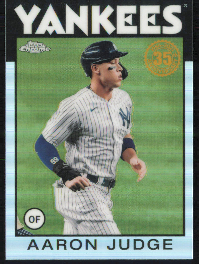 Aaron Judge 2021 Topps Chrome 1986 Topps Baseball #86BC-1 New York Yankees