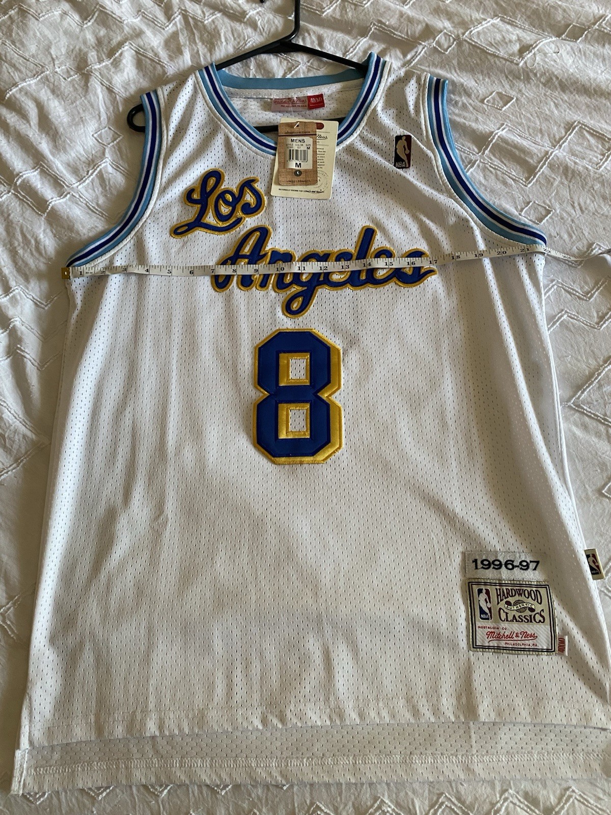 Mitchell & Ness Los Angeles Lakers Kobe Bryant #8 White Blue Size 40 M Medium