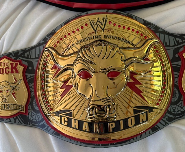 WWE Official Authentic Replica Belt- THE ROCK – Signature Series Swarovski
