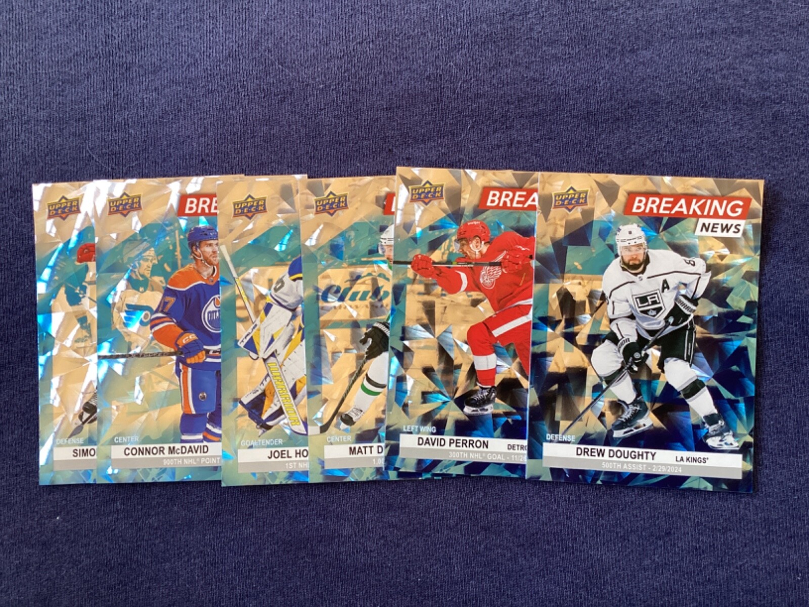 2024-25 UPPER DECK ‘BREAKING NEWS’ INSERT HOCKEY CARDS. YOU PICK LIST.