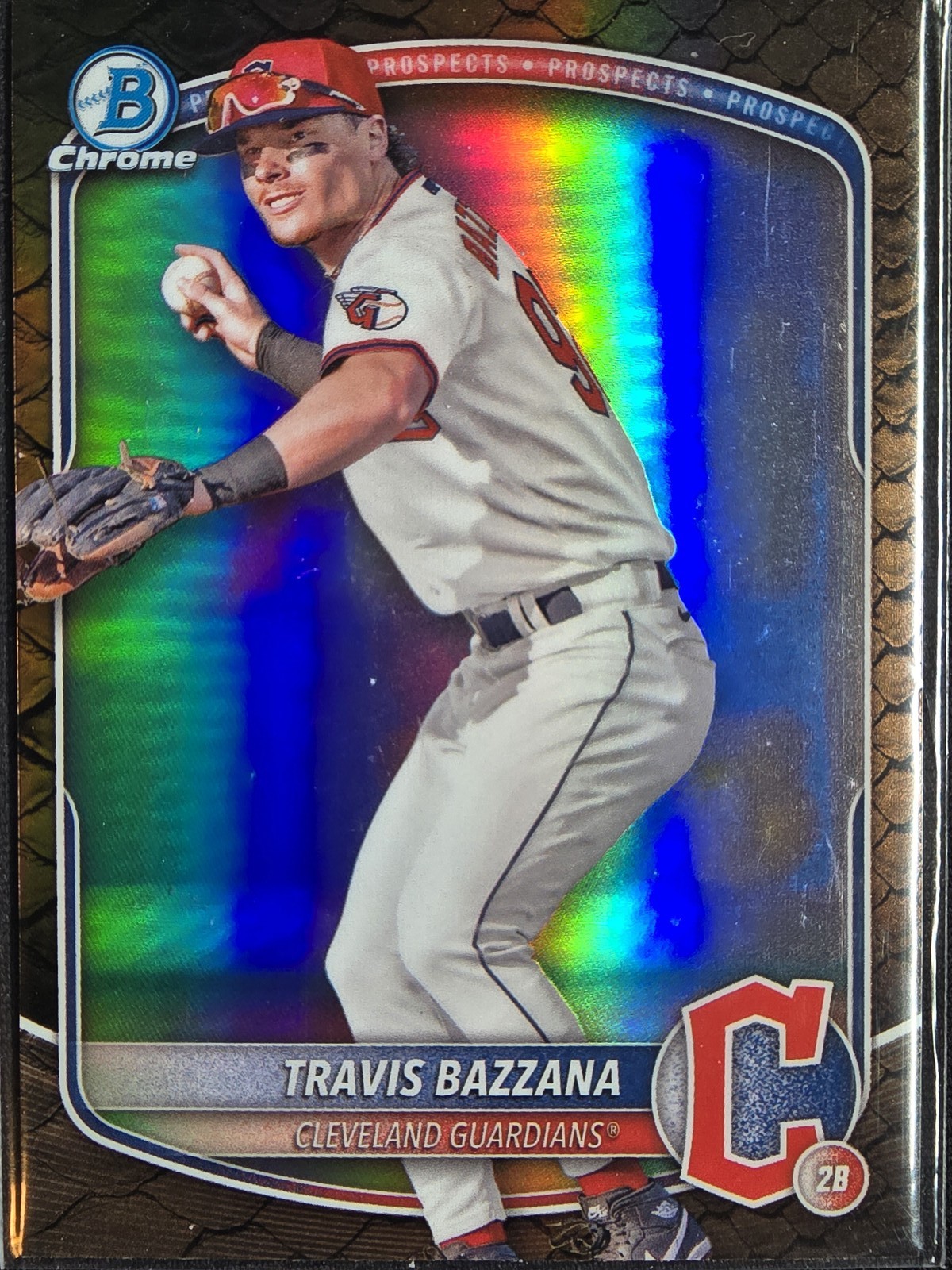 2025 Bowman #BCP-131 Travis Bazzana Chrome Prospects Reptilian Refractor