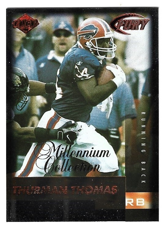 1999 Collectors Edge Fury Football Millennium Red Thurman Thomas #139 NRMT
