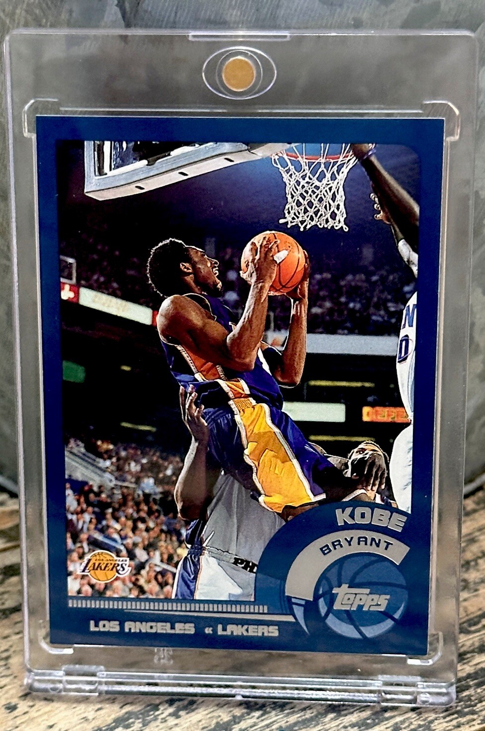 Kobe Bryant Card Rare Topps Chrome Silver Foil RARE AUTHENTIC LAKERS JERSEY #8