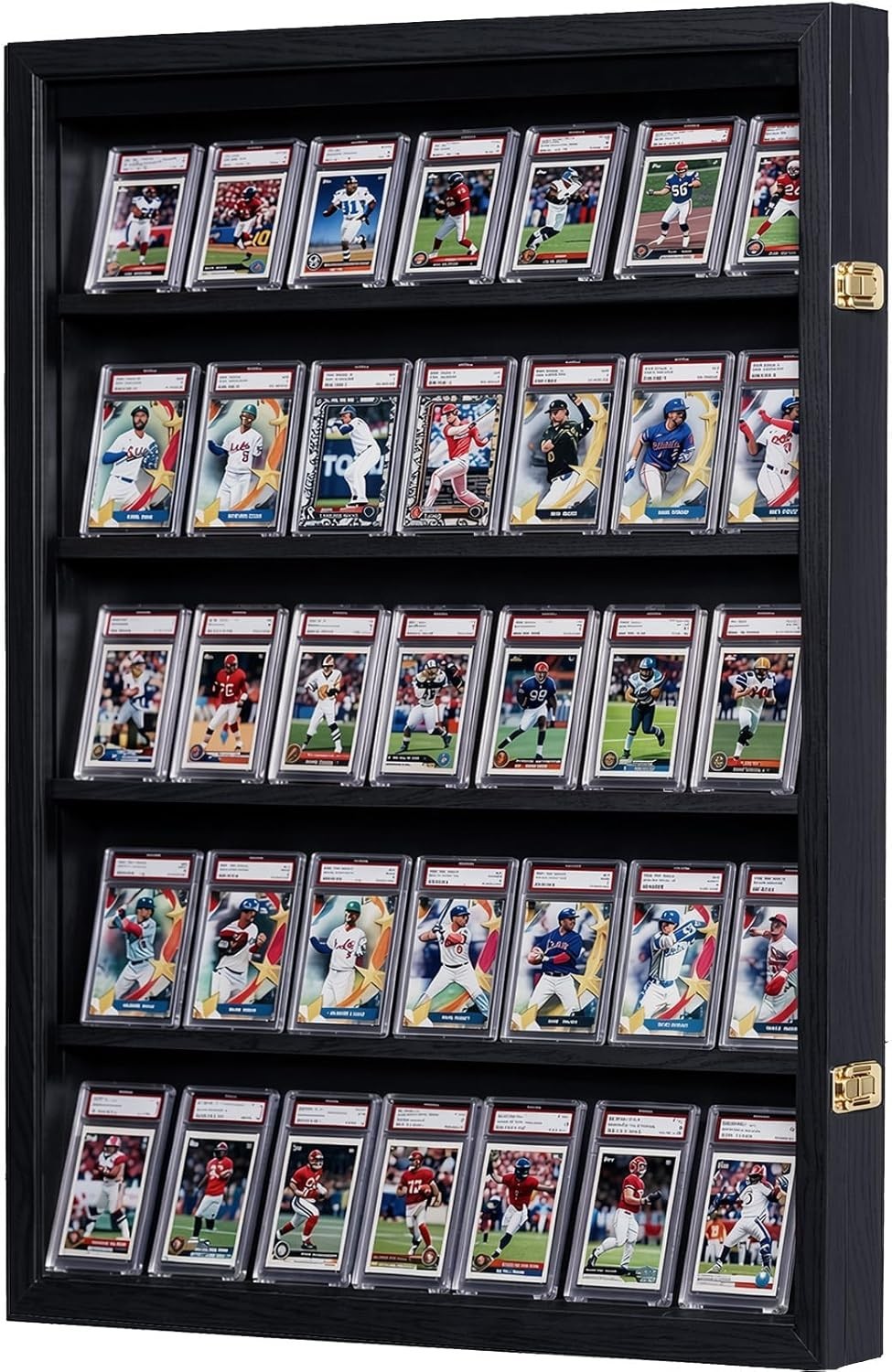 35 Baseball Card Display Case – Graded Sports Card Frame with 98% UV Protecti…