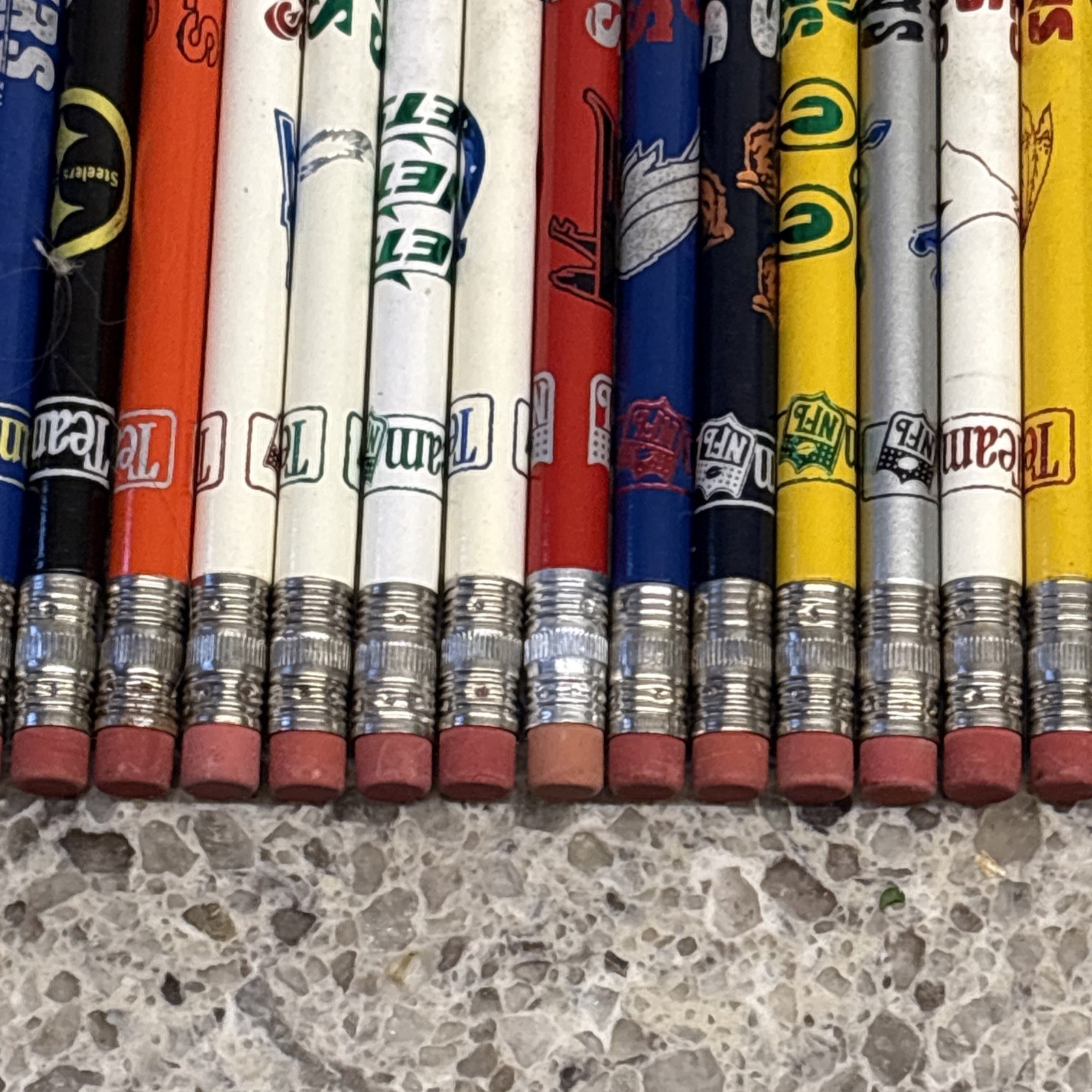 1980s NFL Team Logo Pencils – Complete Set – 28 Unused Pencils – New Old Stock