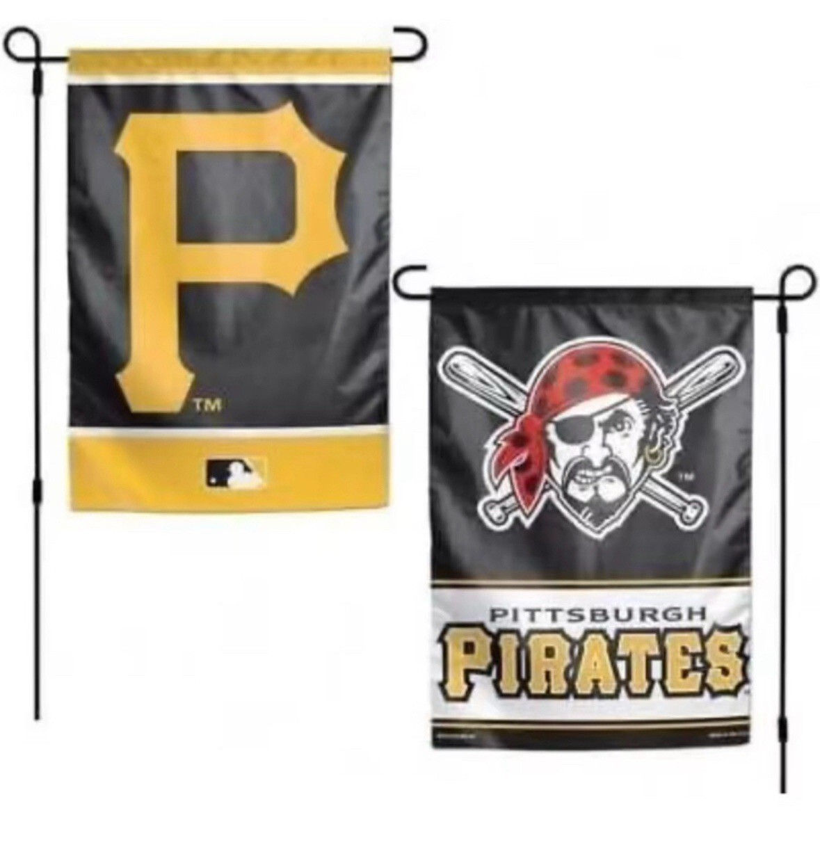 MLB Pittsburgh Pirates Garden Flag Double Sided MLB Pirates Premium Yard Flag