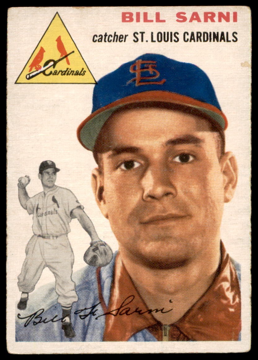 1954 Topps #194 BILL SARNI St. Louis Cardinals VG+