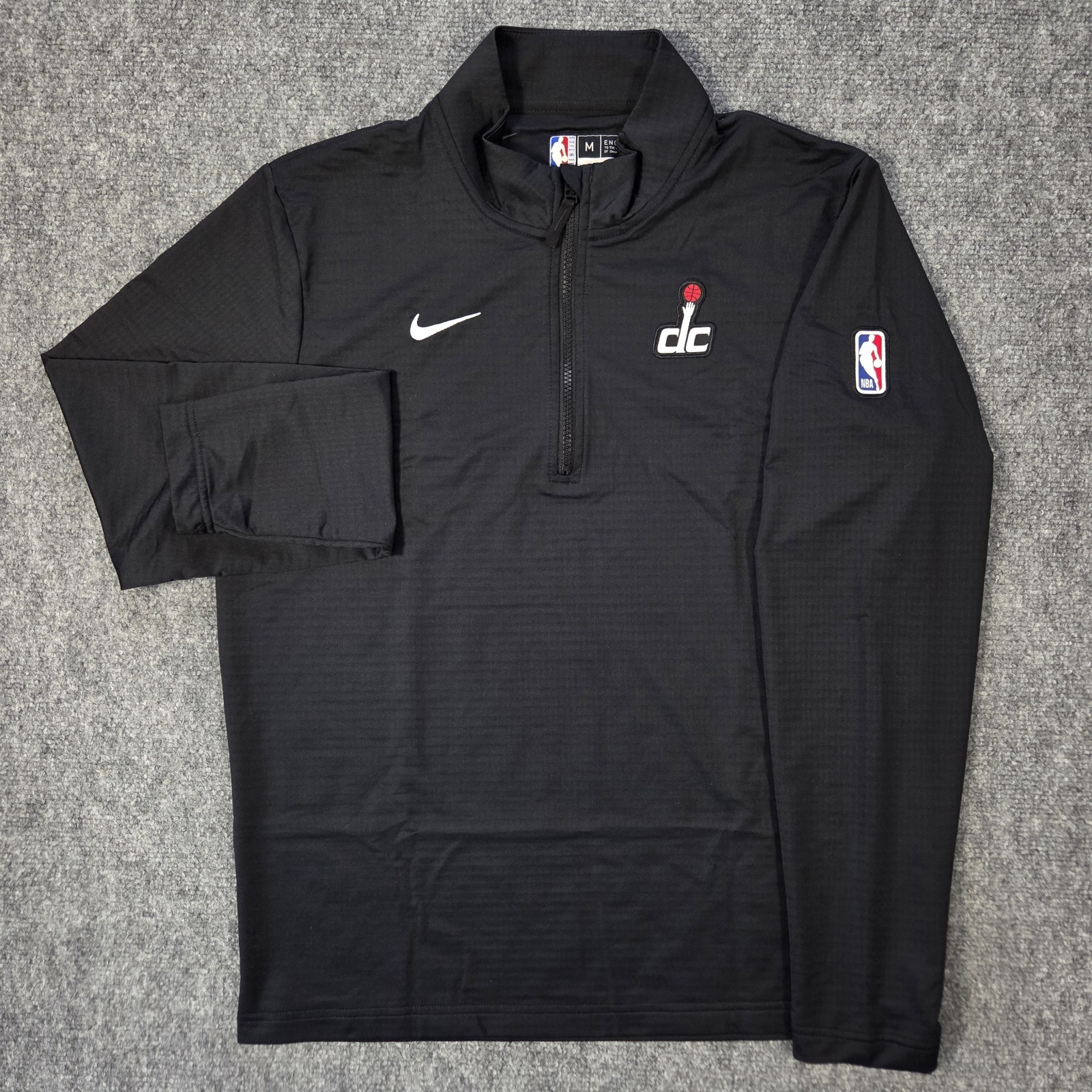 Nike Washington Wizards NBA Authentics Pullover Mens Medium Black FV0938-010