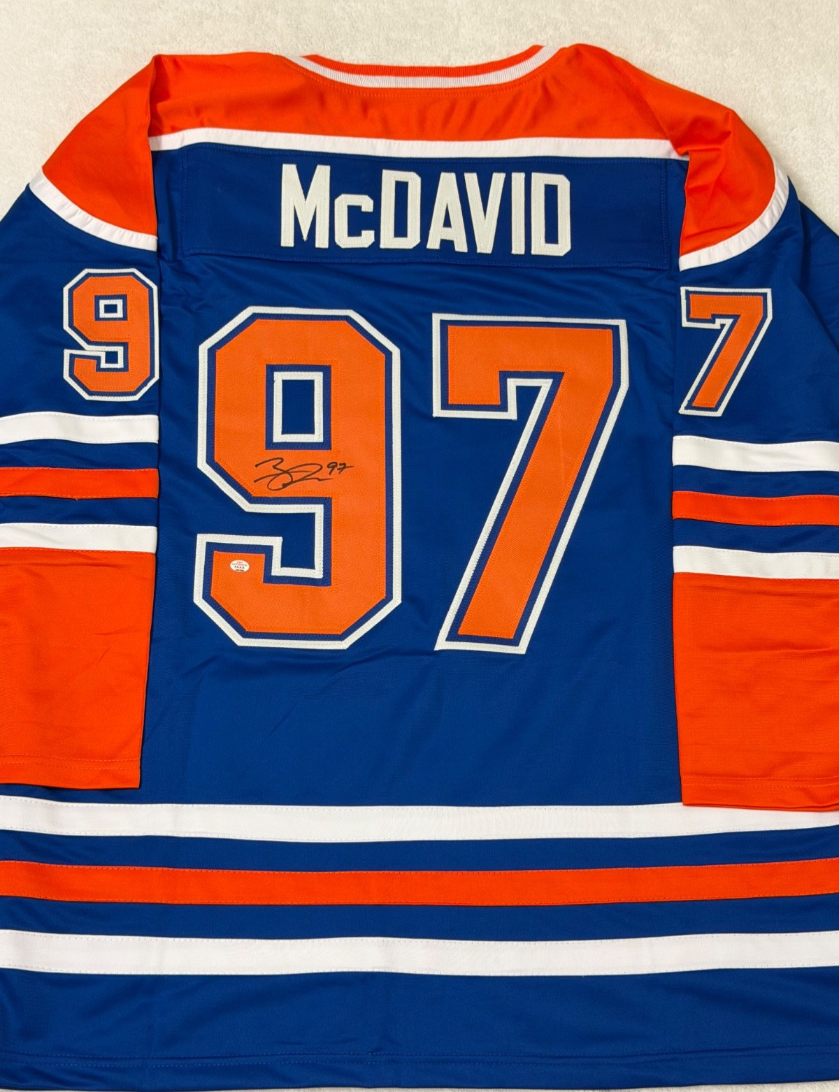 Connor Mcdavid Edmonton Oilers Signed Hockey Jersey COA