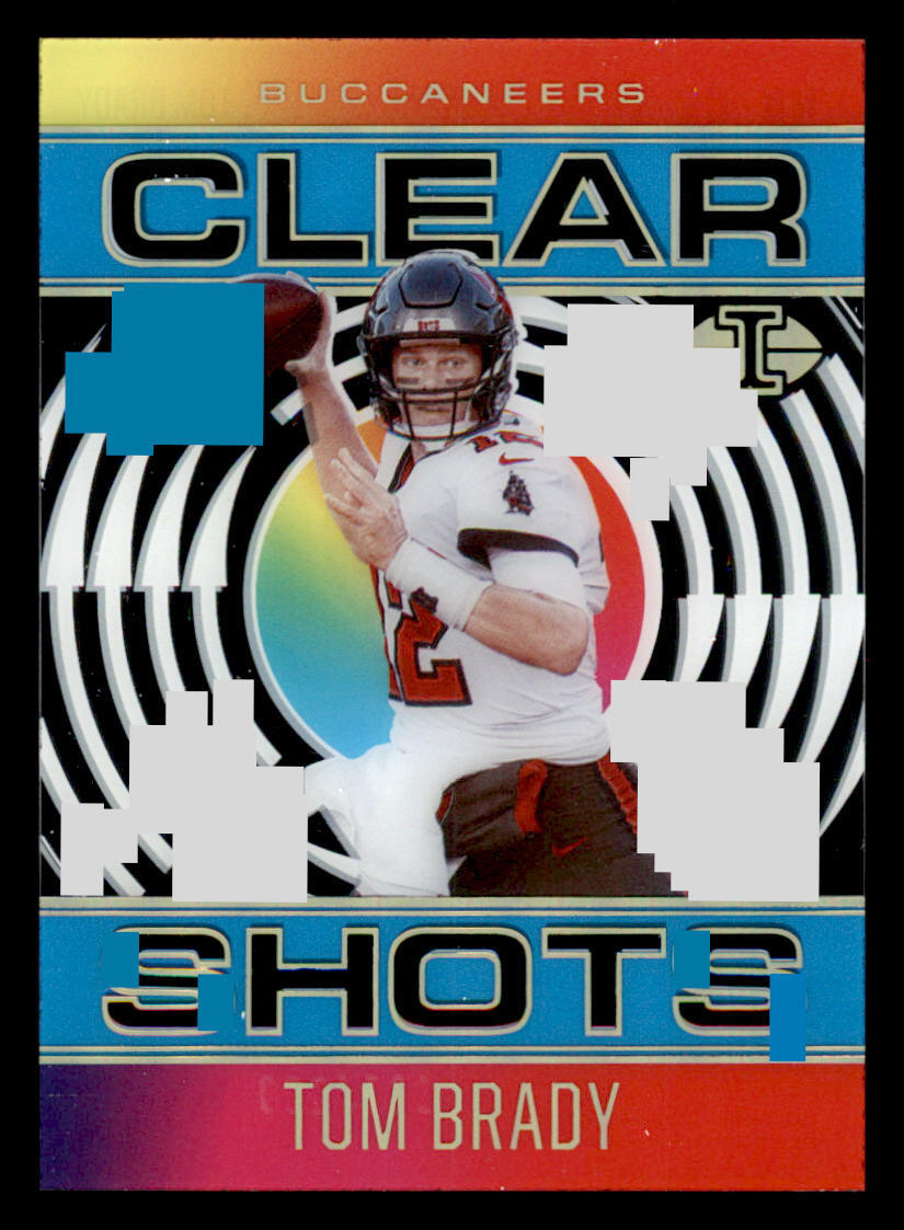 2021 Panini Illusions Clear Shots Light Blue #3 Tom Brady /299