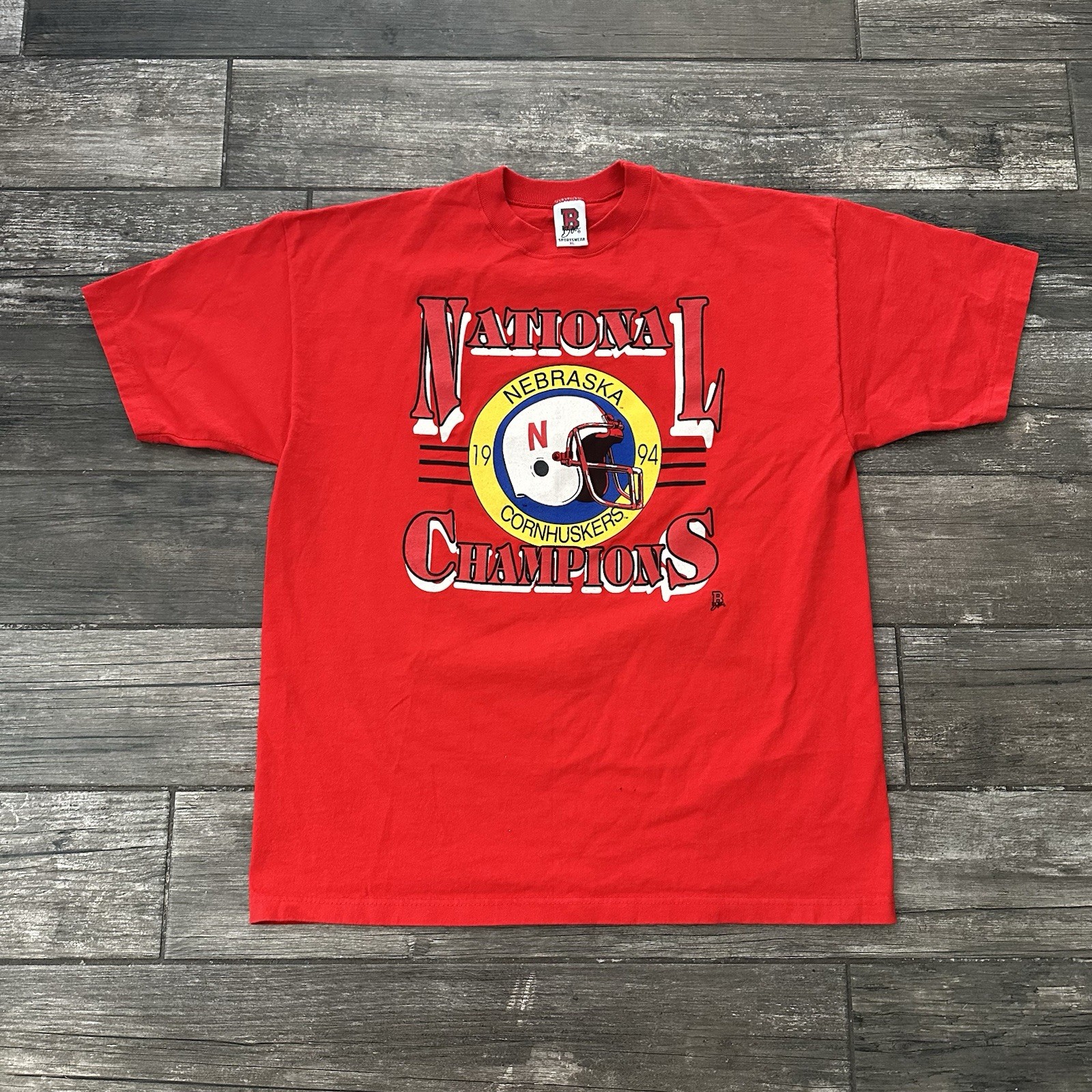 VTG 1994 NEBRASKA CORNHUSKERS NATIONAL CHAMPIONS FOOTBALL T-SHIRT XL