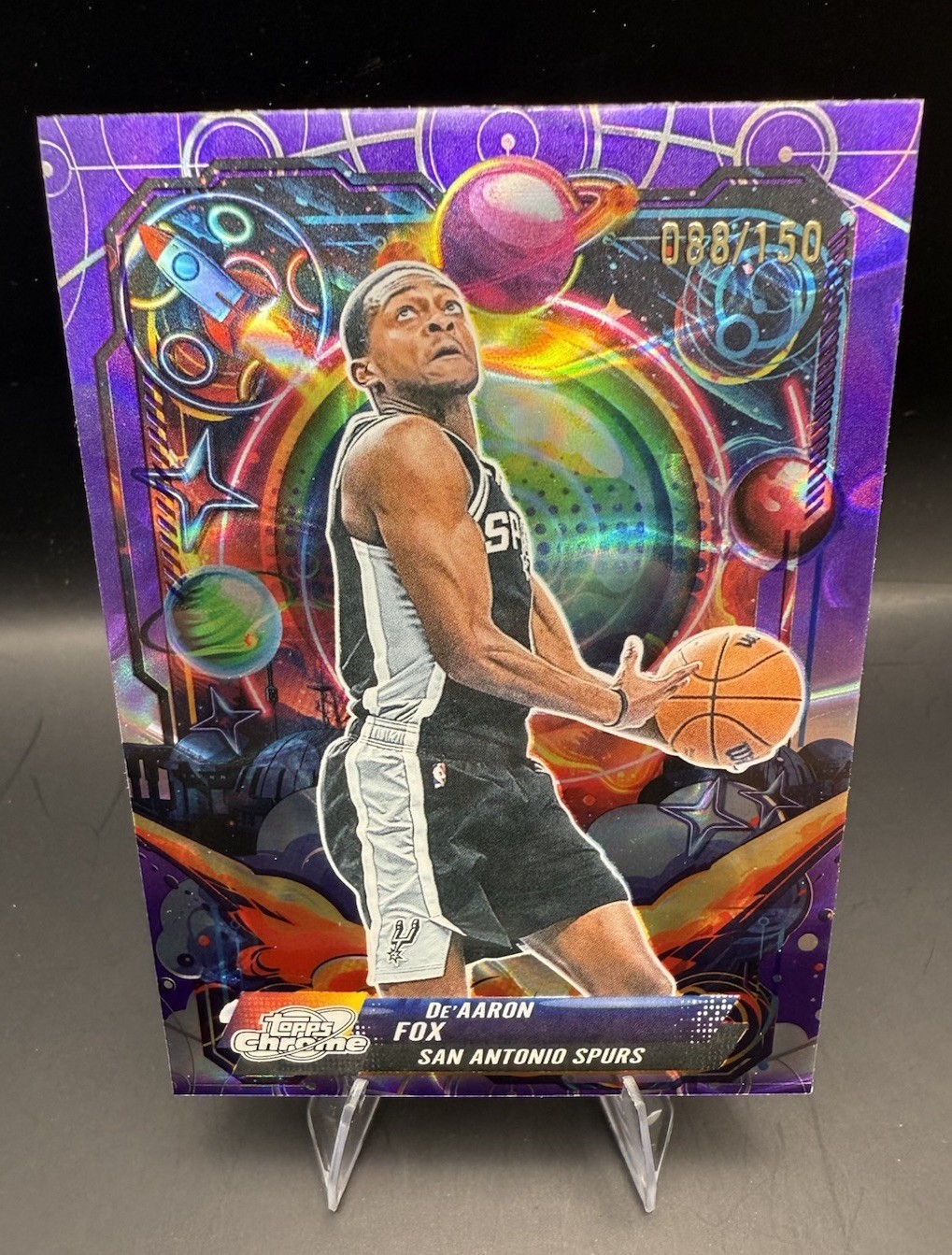 2025 Topps Cosmic #PRP-7 De’Aaron Fox Propulsion Purple Nebula #/150 250017