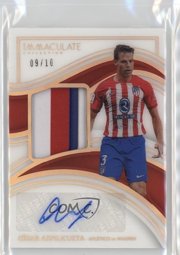 2023 Panini Immaculate Memorabilia Gold 9/10 Cesar Azpilicueta César Auto 1e41