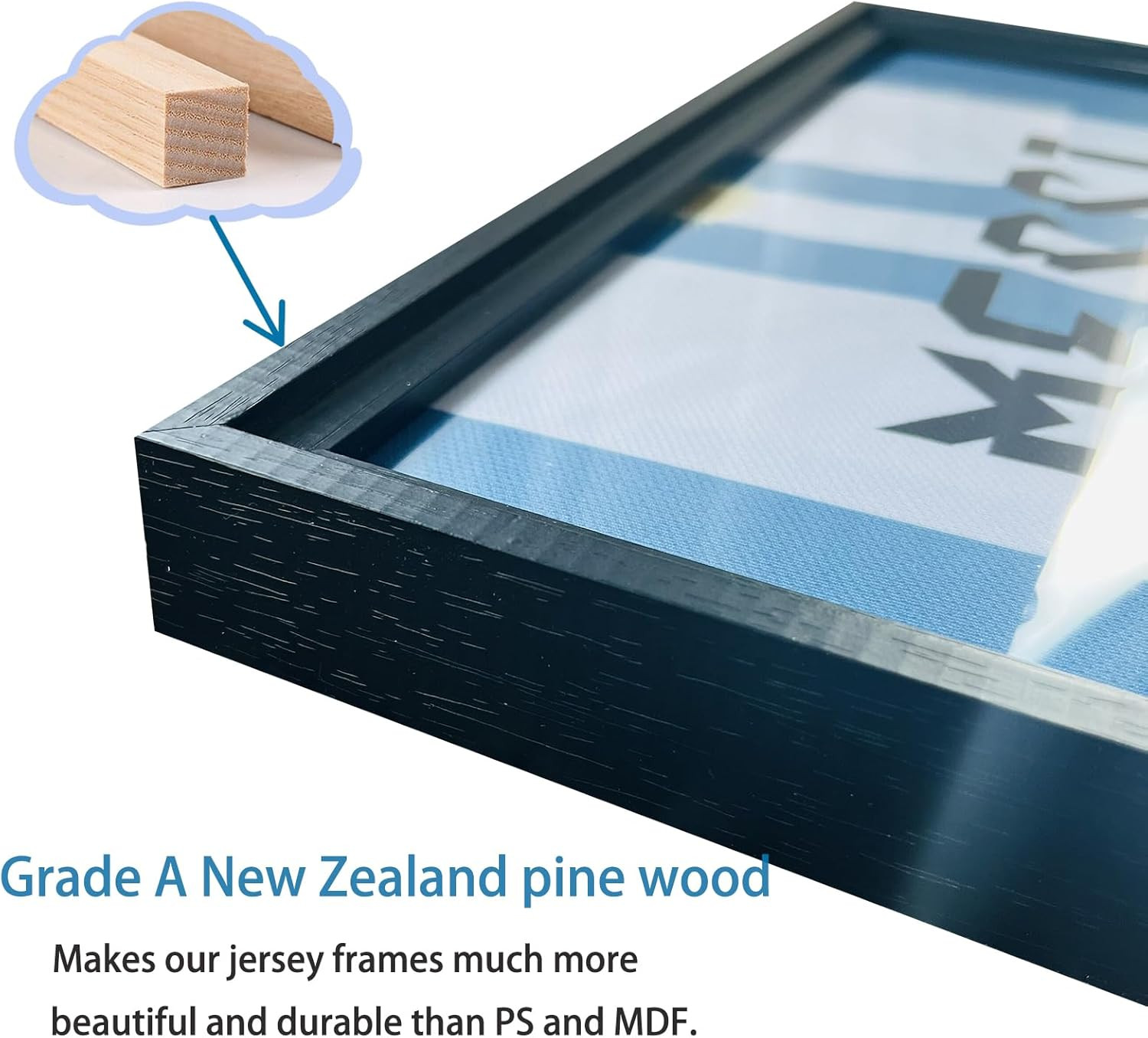 2 Pack Jersey Frame Display Case,Jersey Shadow Box,Sports Jersey Display Frame w