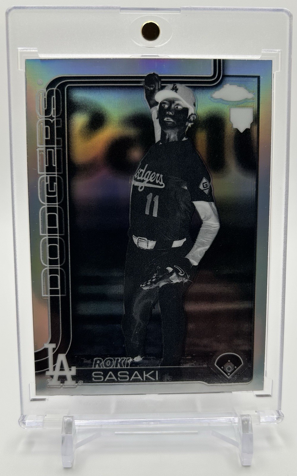 2025 Topps Chrome – NEGATIVE #217 Roki Sasaki (RC) 🔥SHORT PRINT🔥 DODGERS