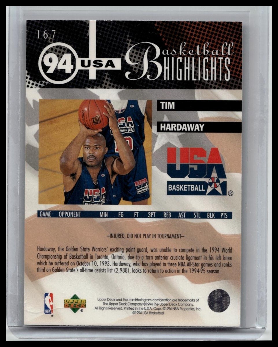 1994-95 Upper Deck – Tim Hardaway #167