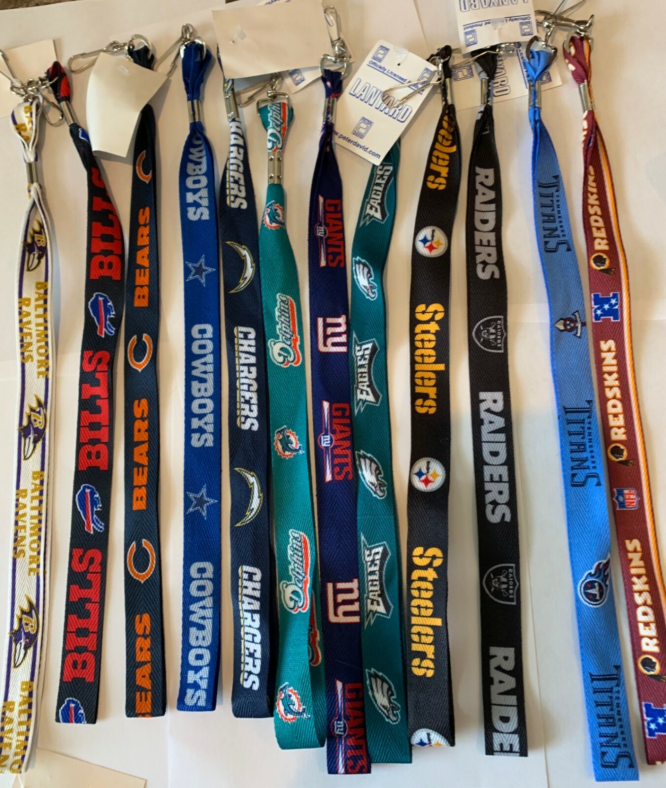 NFL Team Logo Textured Finish Lanyards – Officially Licensed – Pick your Team
