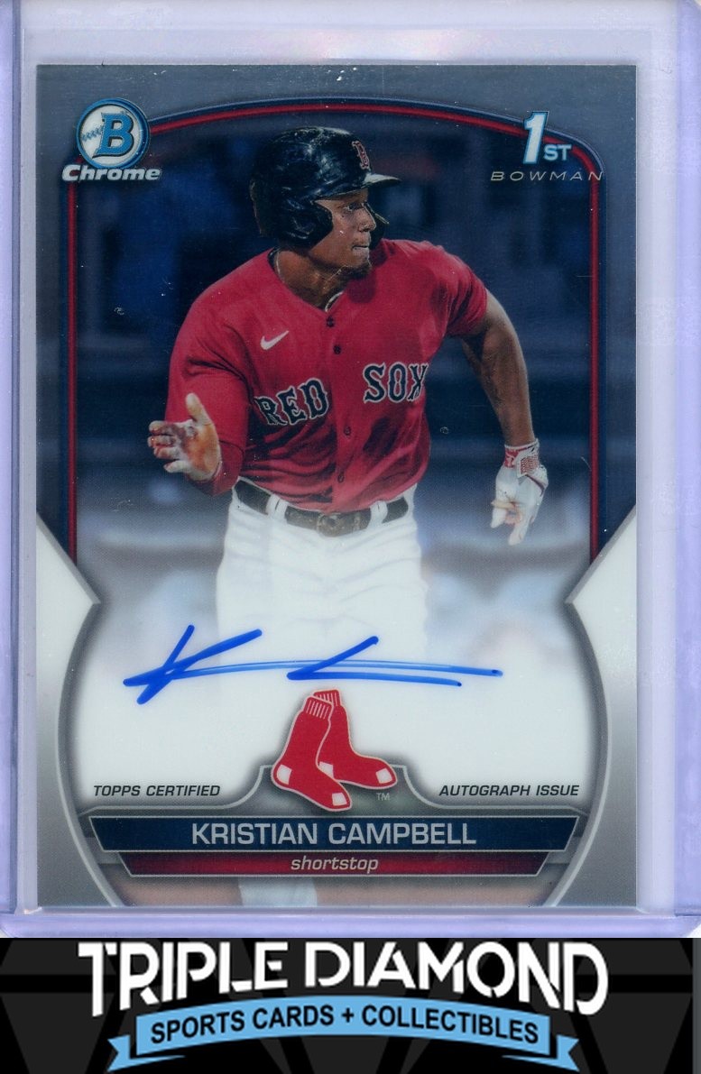 2023 Bowman Draft Chrome 1st Kristian Campbell Prospect Autograph Auto B420