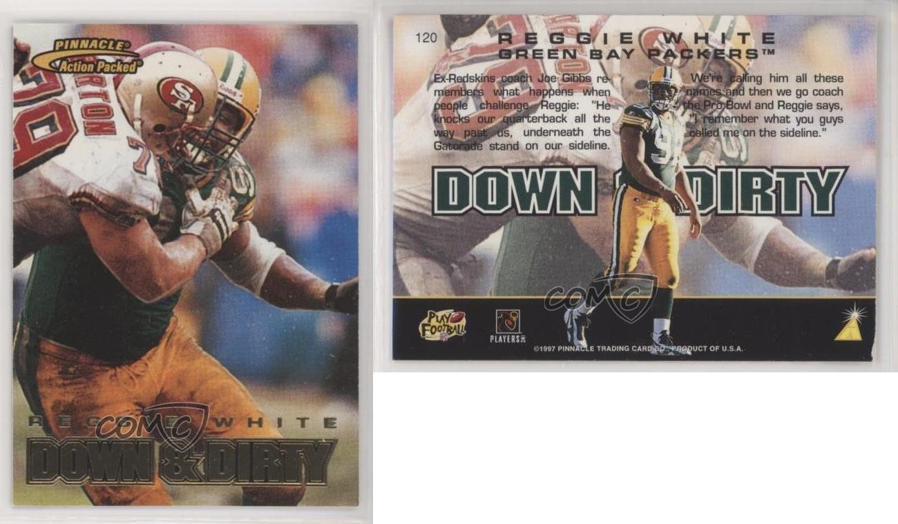 1997 Pinnacle Action Packed Reggie White #120 HOF 0l2
