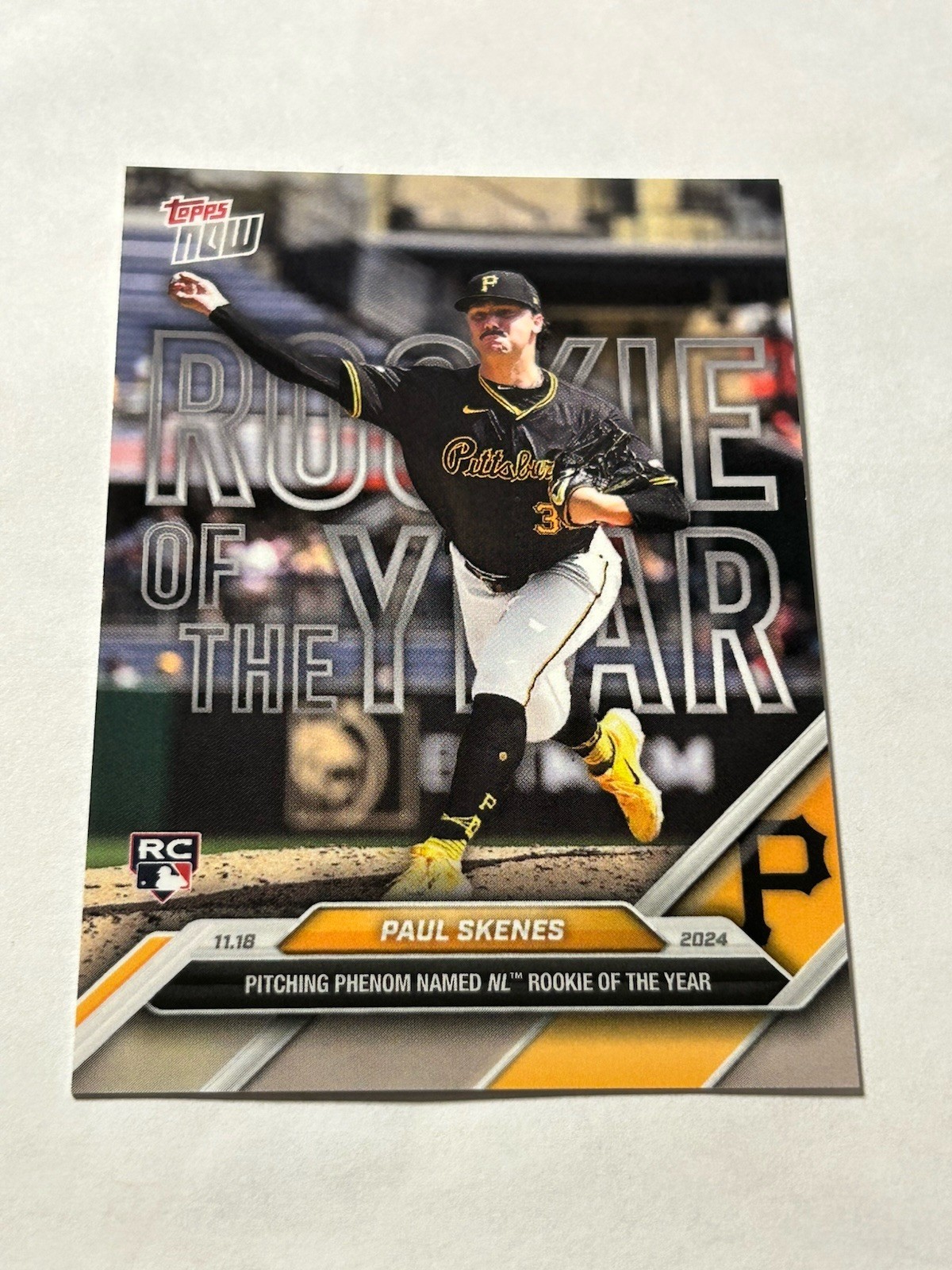 2024 Topps Now – Off-Season Award Winners Paul Skenes #OS-2 /43593 (RC)