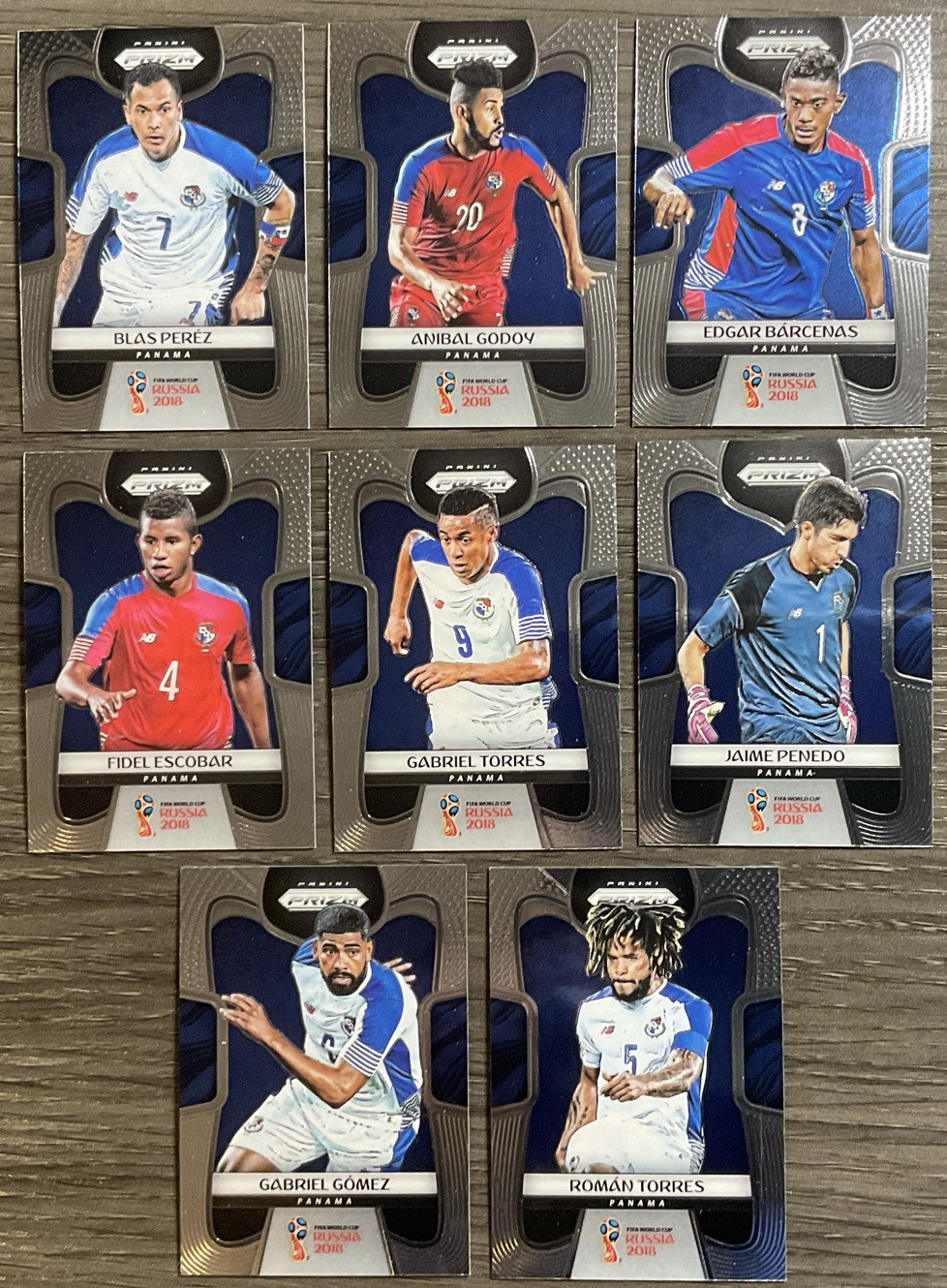 2018 Panini Prizm World Cup Soccer Panama 🇵🇦 Team Set (8) Cards