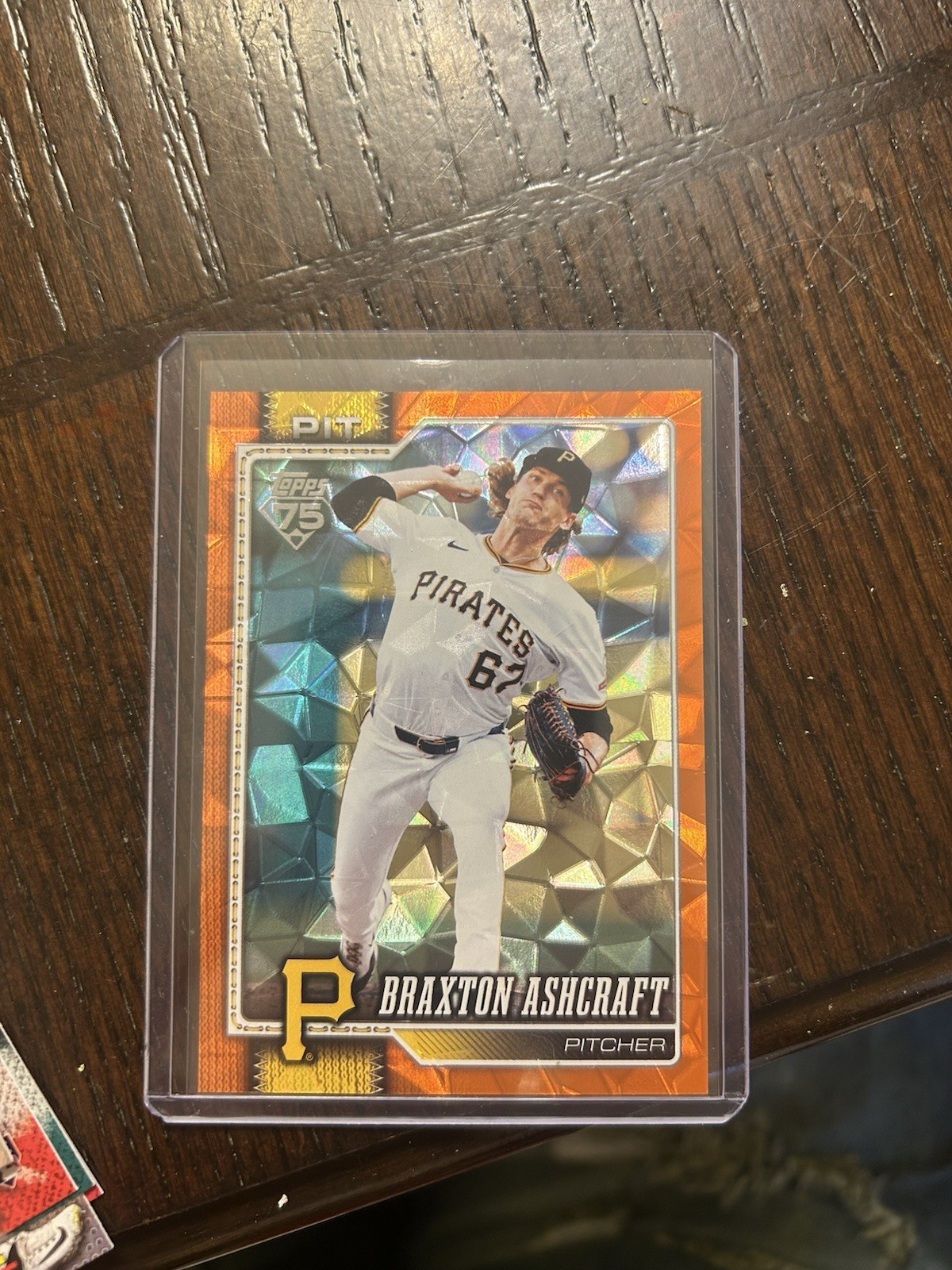 2026 Topps Series 2 Braxton Ashcraft #589 Diamante Orange Foil /25 Pirates SSP