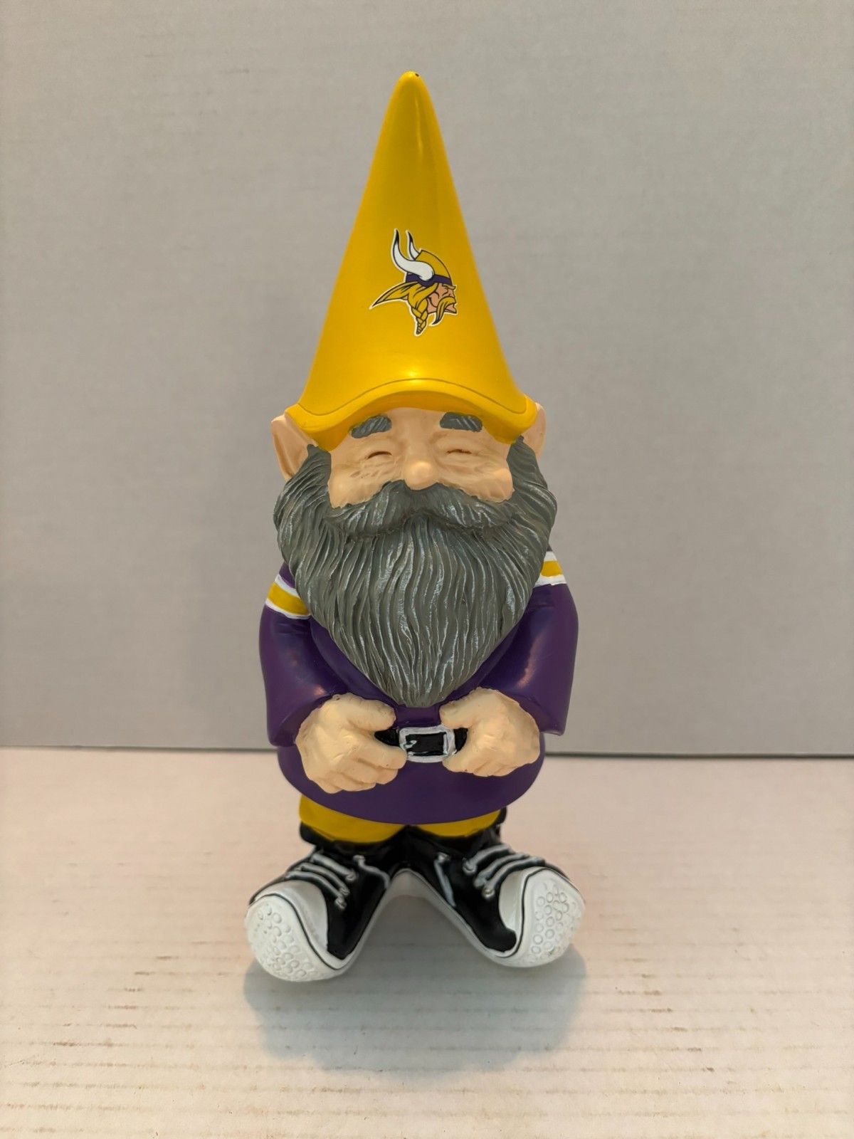 Team Sports America Minnesota Vikings Garden Gnome Resin 11 inches Tall