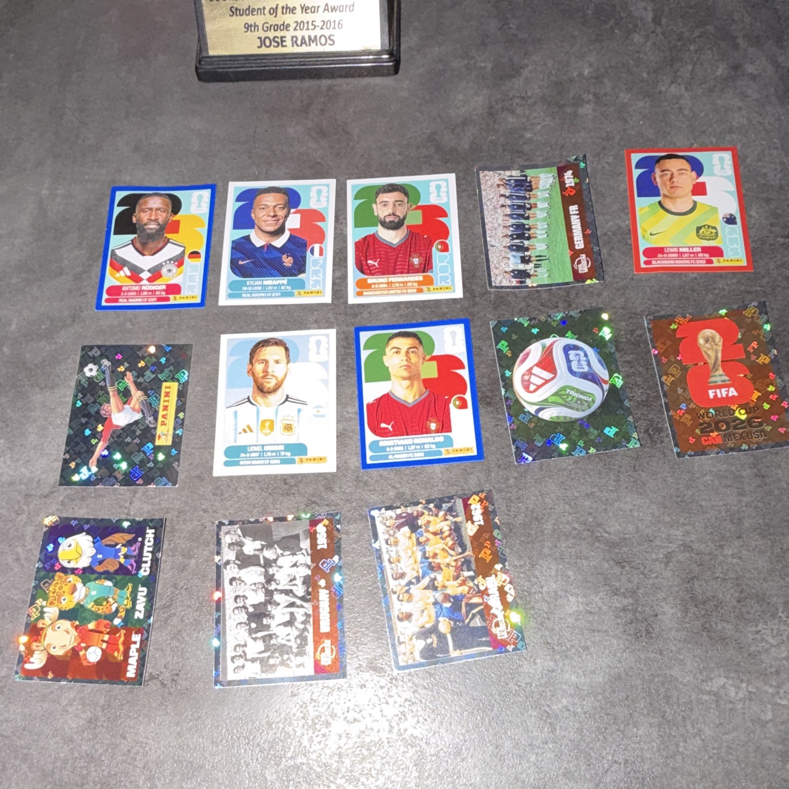 Panini FIFA World Cup Qatar 2026 Sticker/Parallel Lot 6 Mbappé Ronaldo